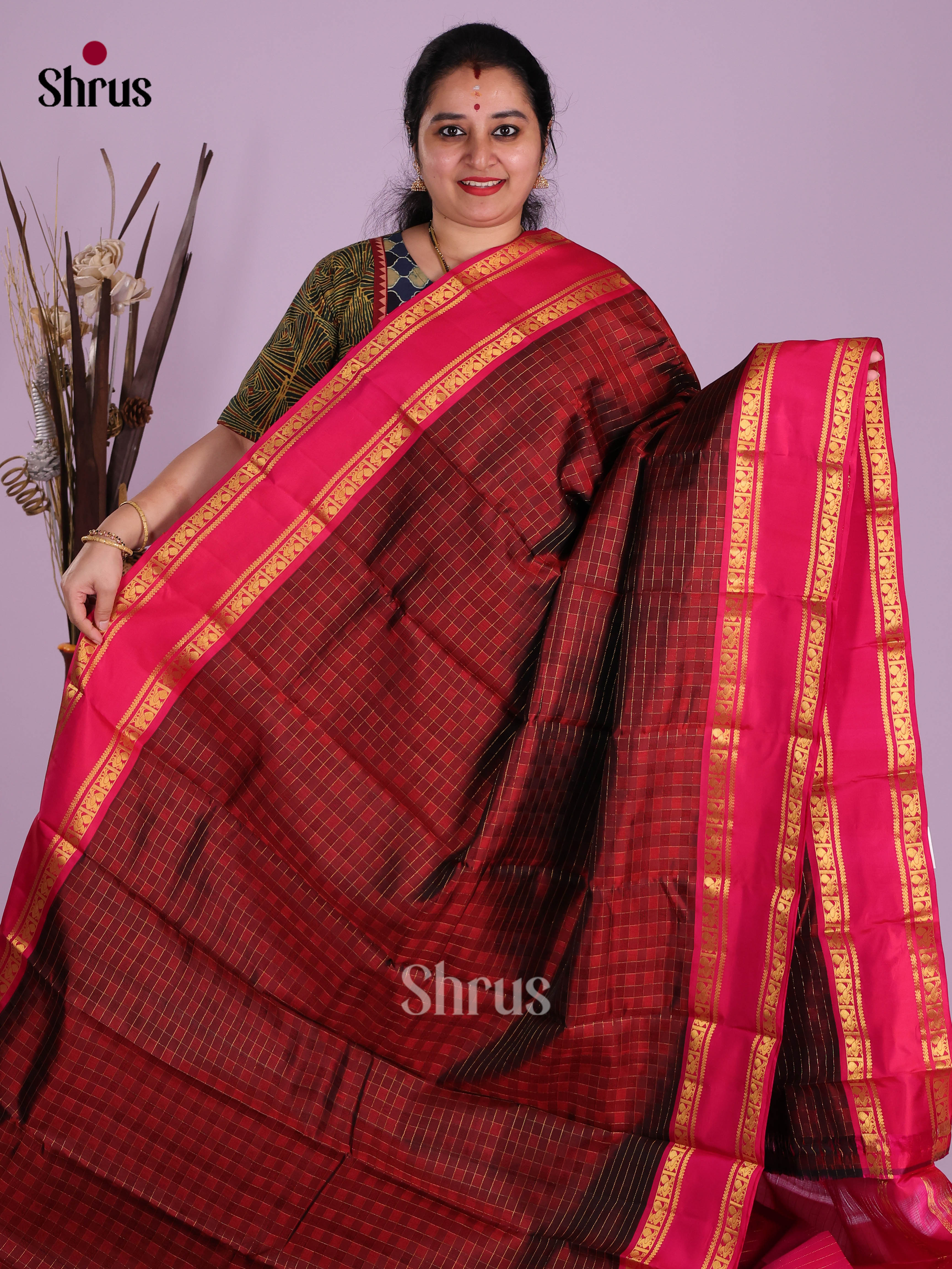DKS11215 - Kanchipuram silk (HR) Saree