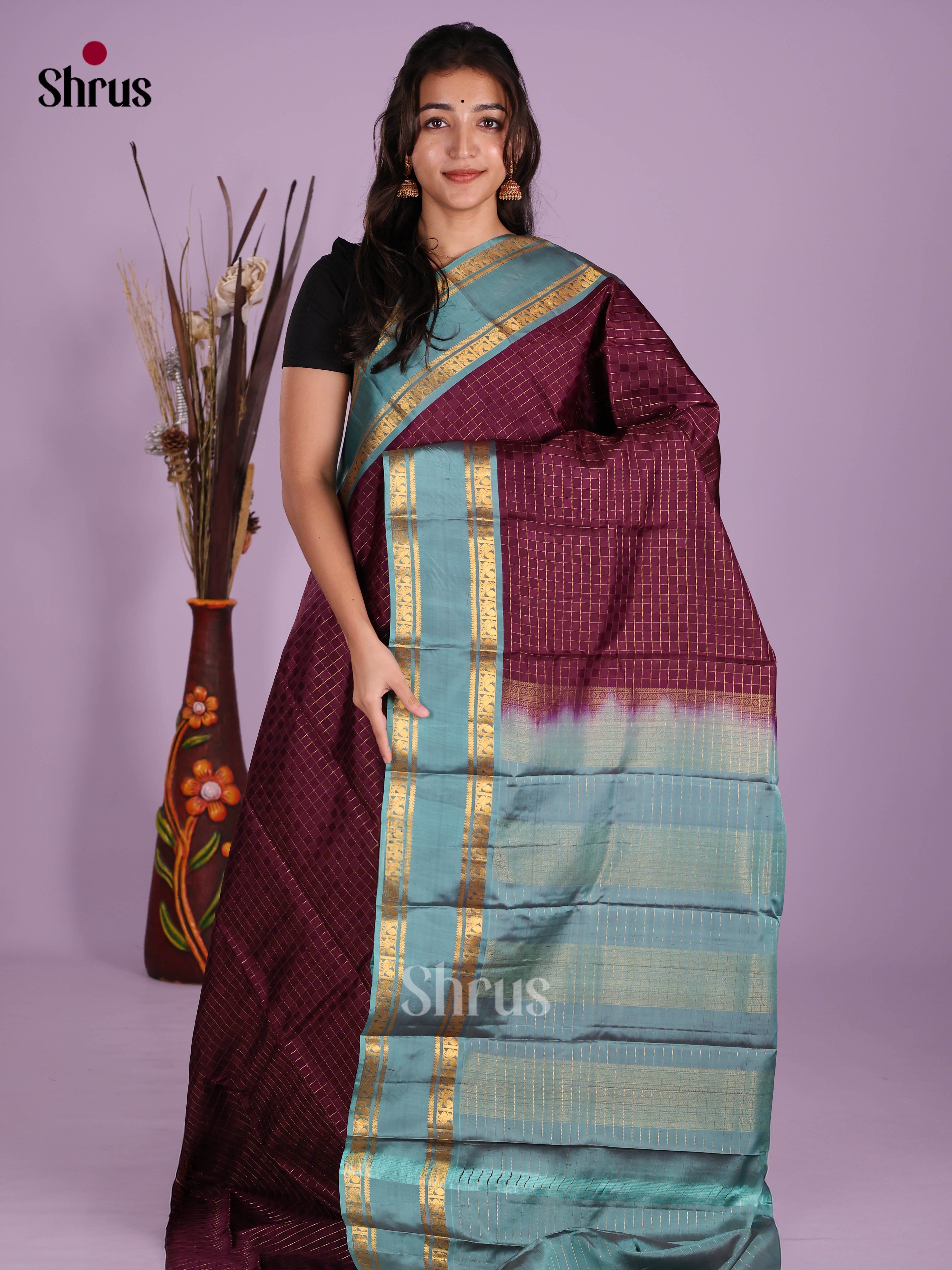 DKS11219 - Kanchipuram silk (HR) Saree - Shop on Shrus.com