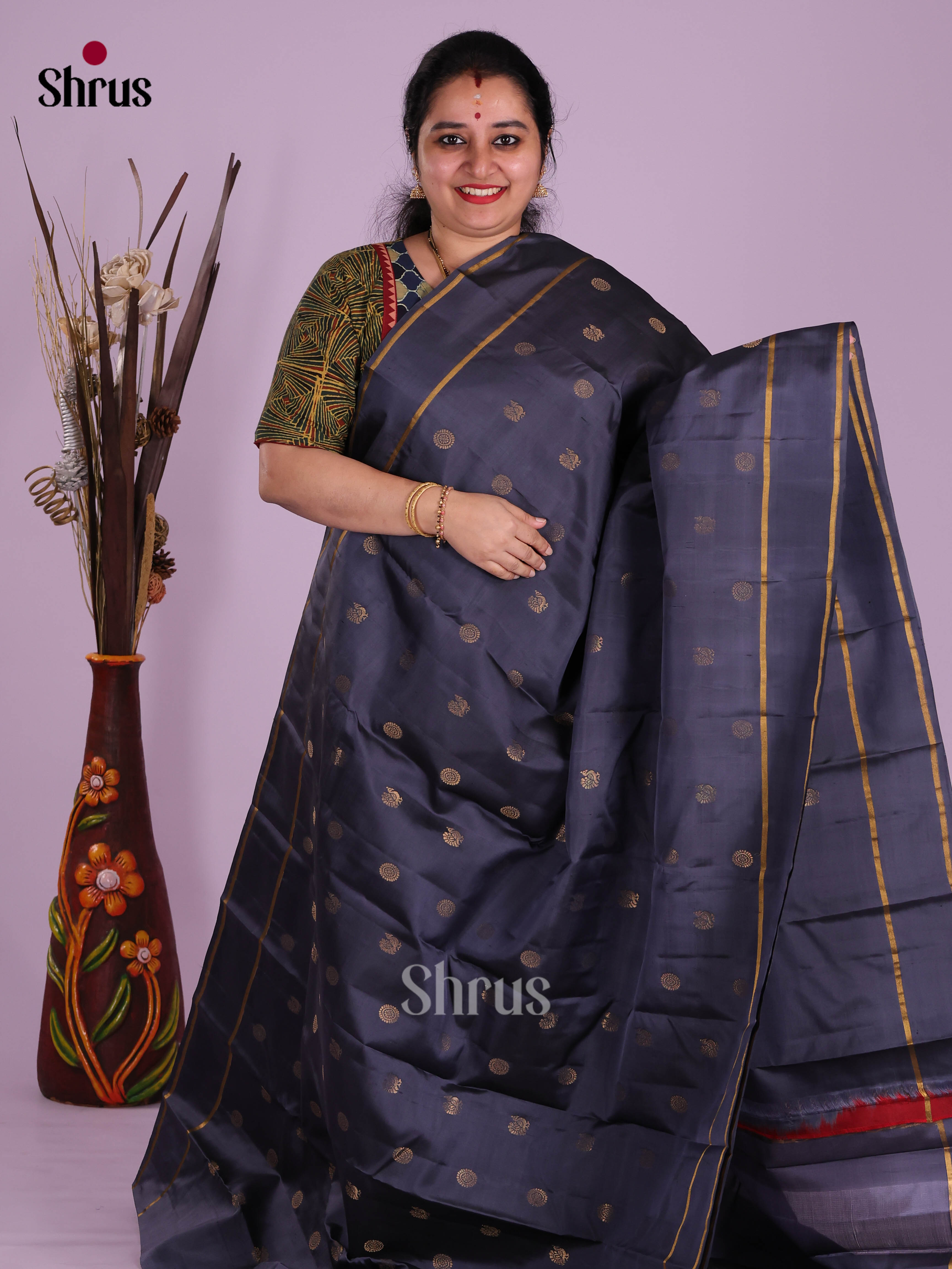 DKS11236 - Kanchipuram silk (HR) Saree - Shop on Shrus.com