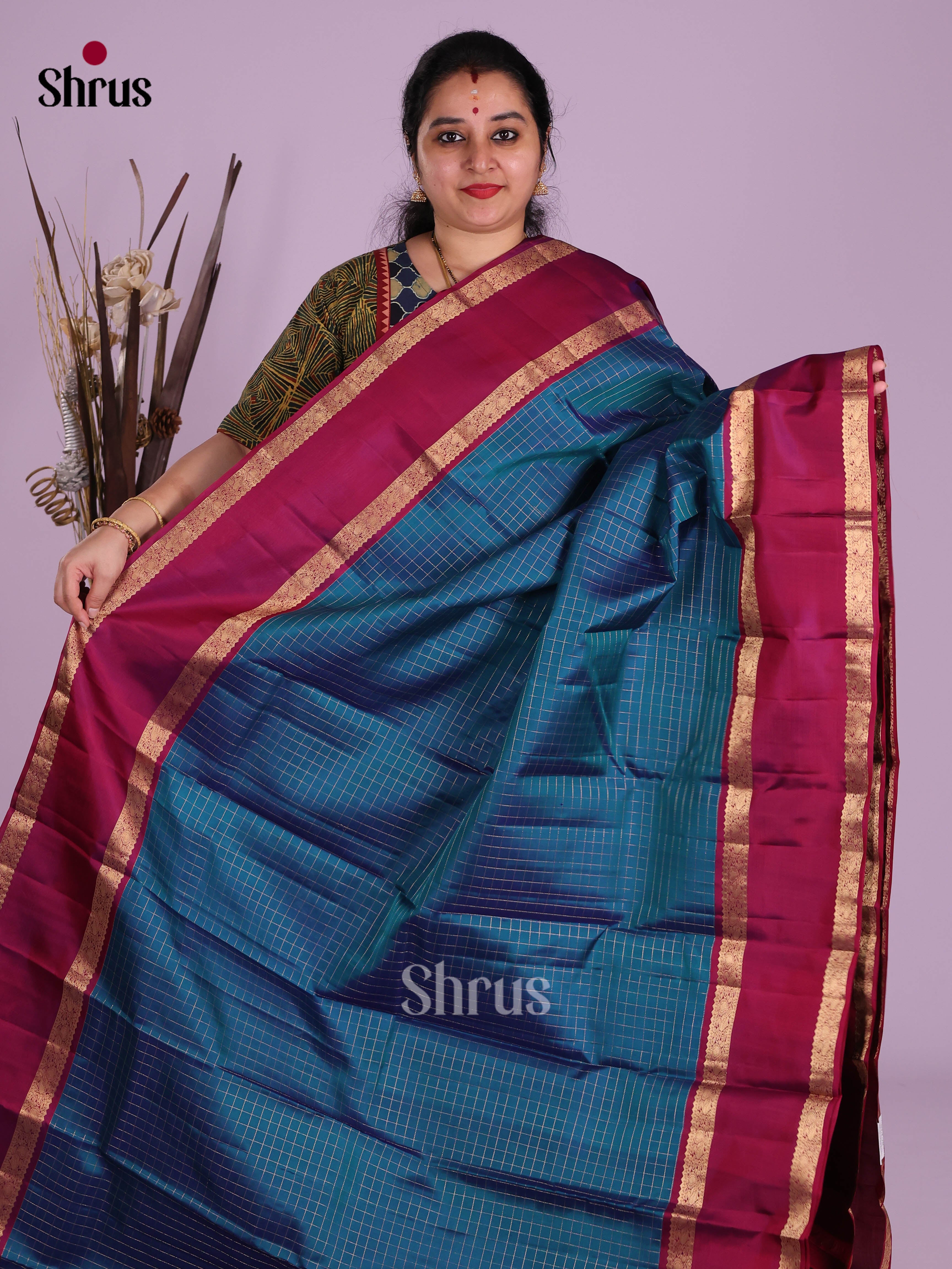 DKS11239 - Kanchipuram silk (HR) Saree - Shop on Shrus.com