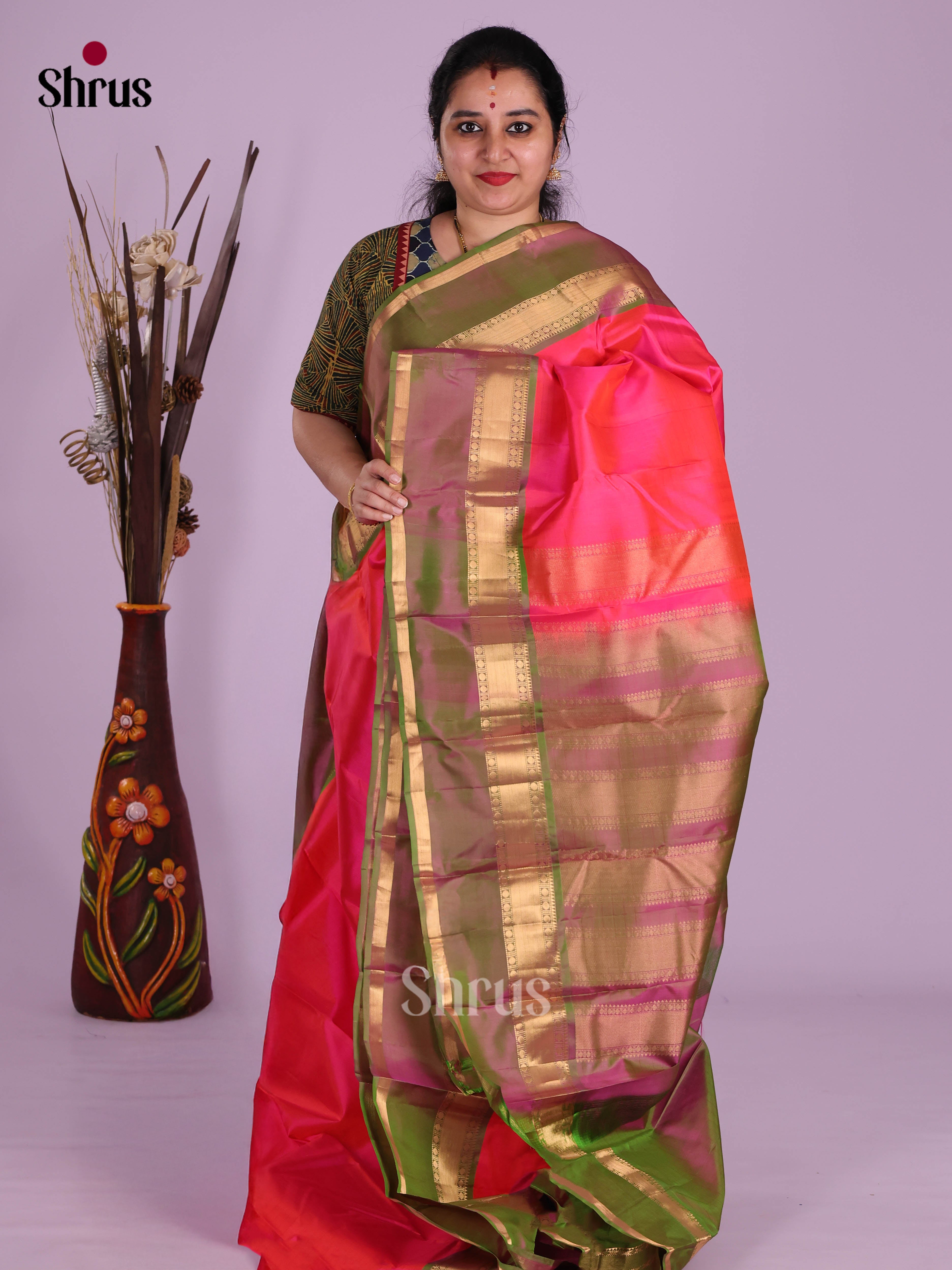 DKS11243 - Kanchipuram silk (LR) Saree