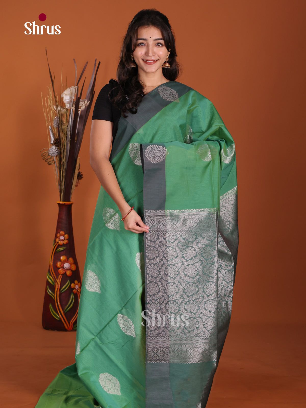 DKS11340 - Semi Silkcotton Saree