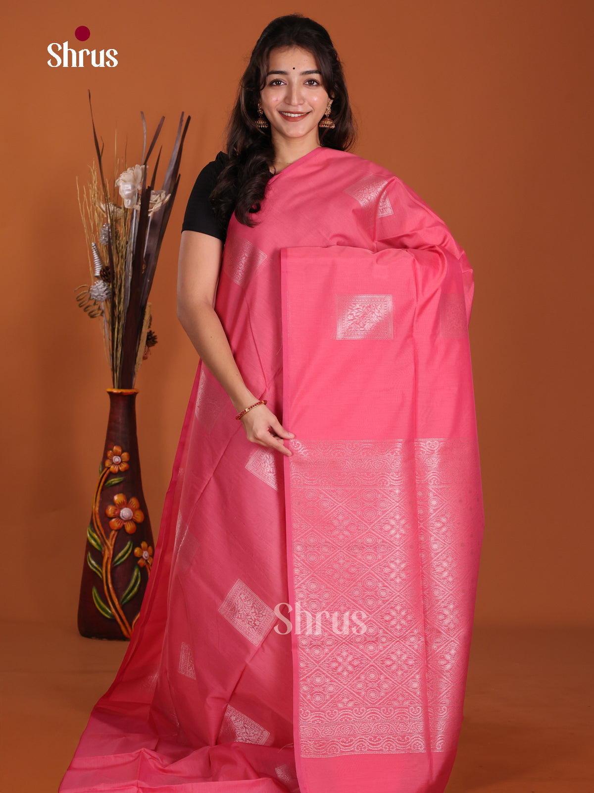 DKS11375 - Semi Silkcotton Saree