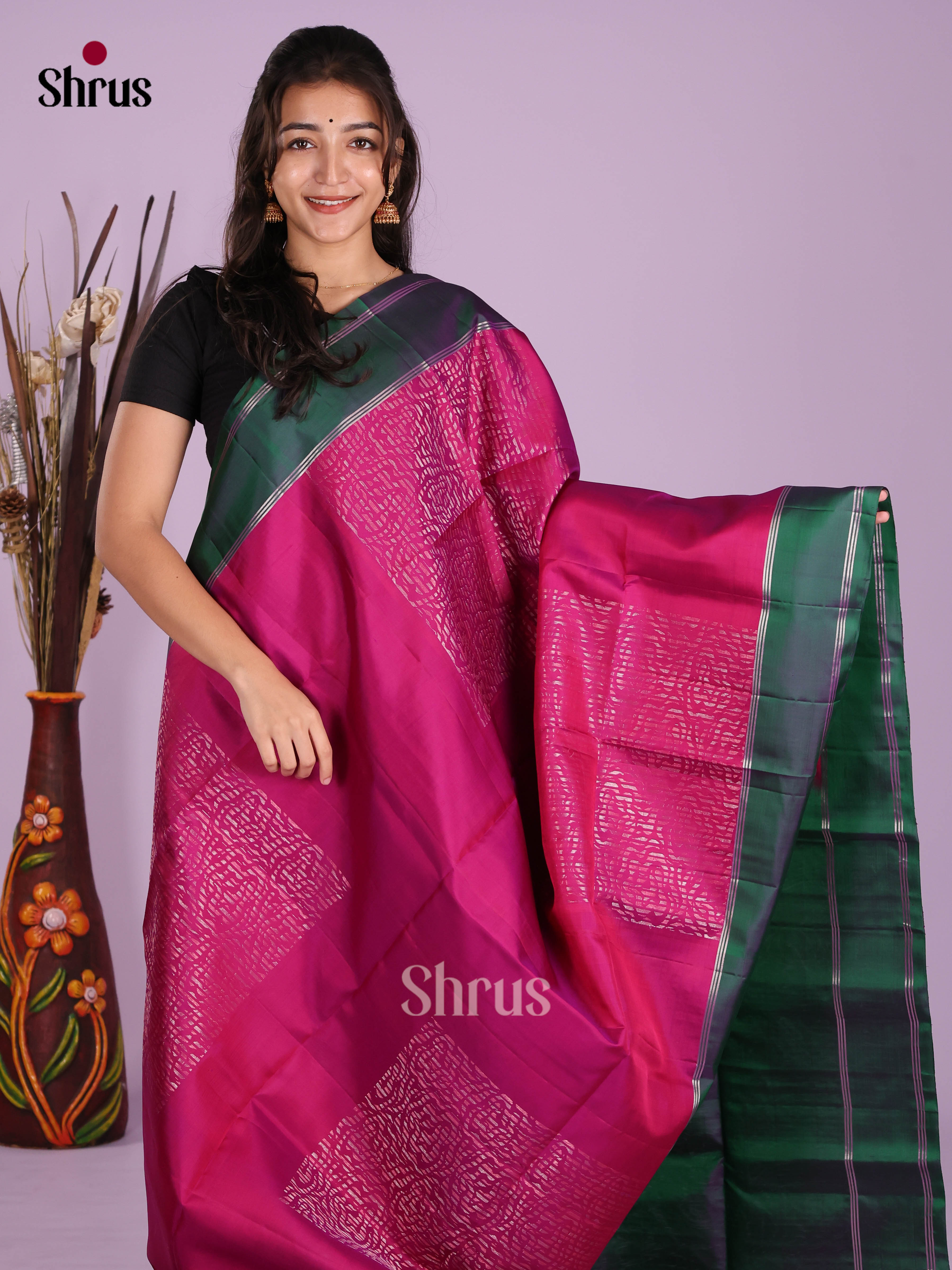 DKS11786 - Soft Silk (HR) Saree - Shop on Shrus.com