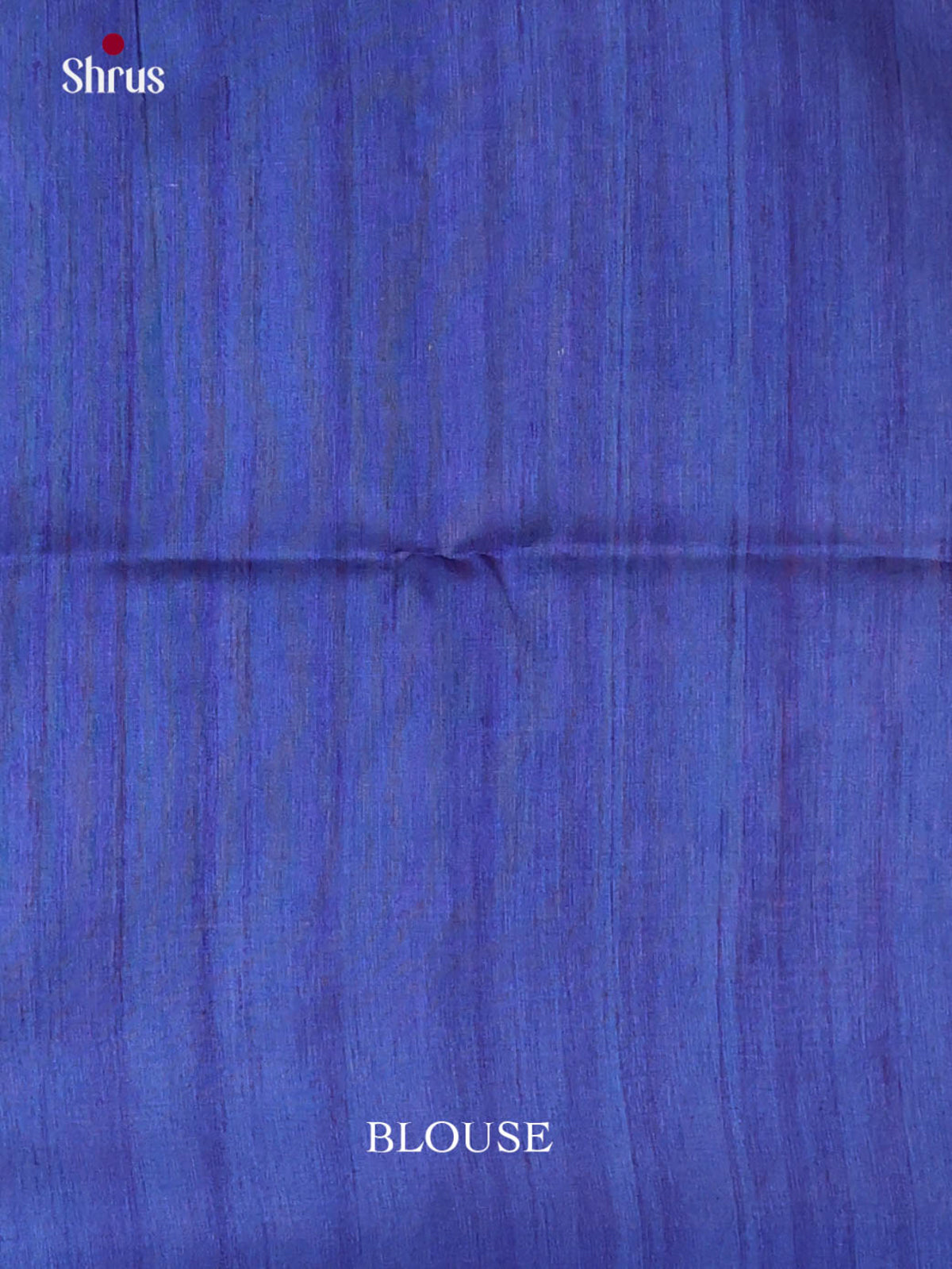 Blue & Cream - Printed Madhubani Saree