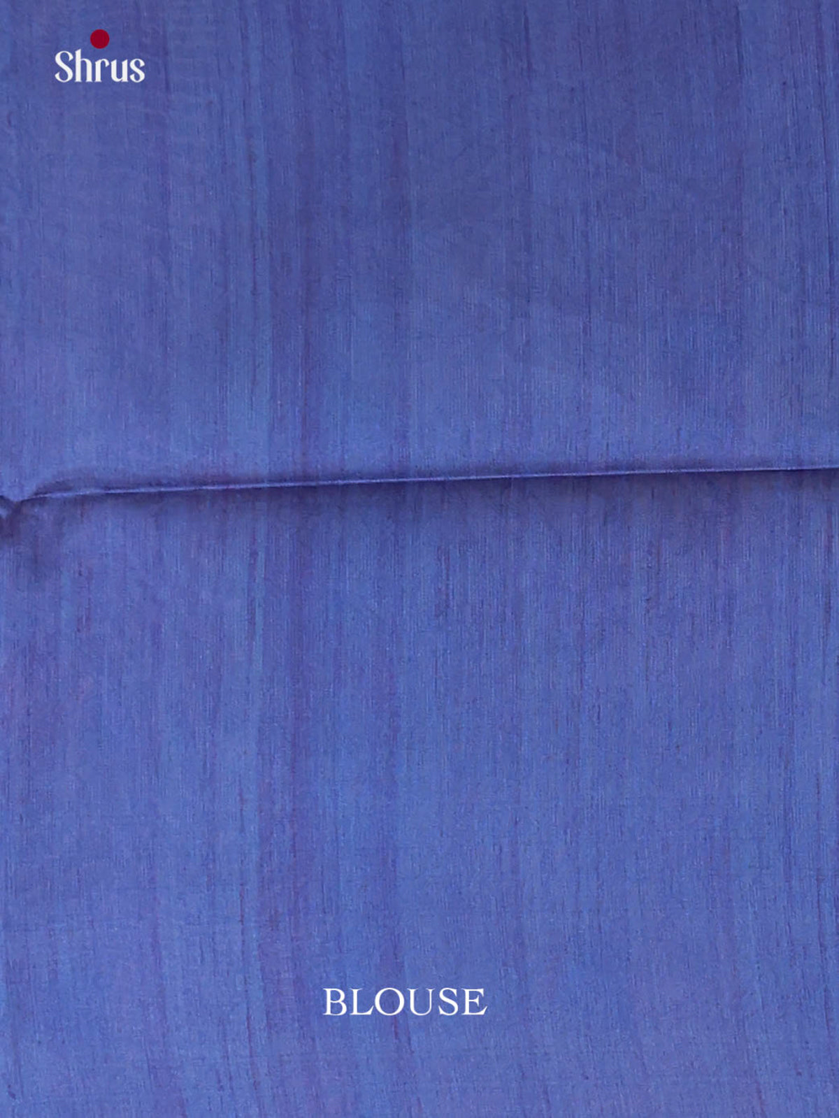 Blue & Cream - Printed Madhubani Saree