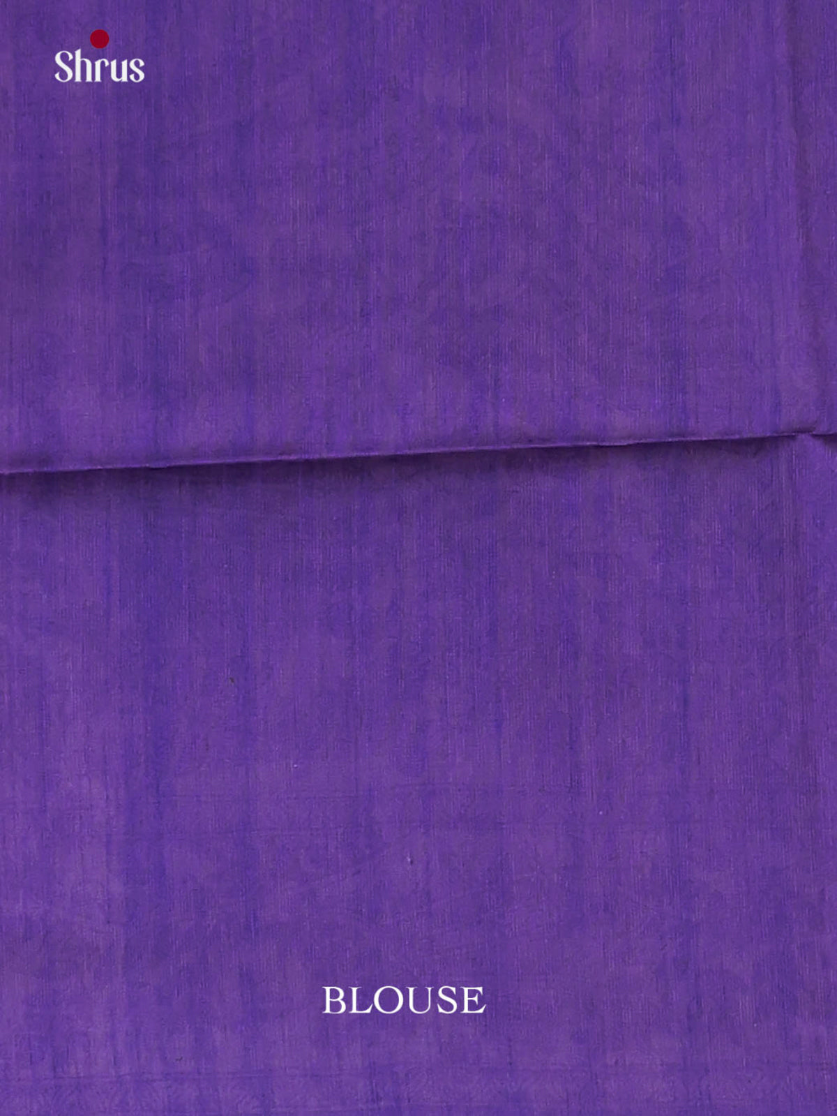 Cream & Violet - Printed Madhubani Saree