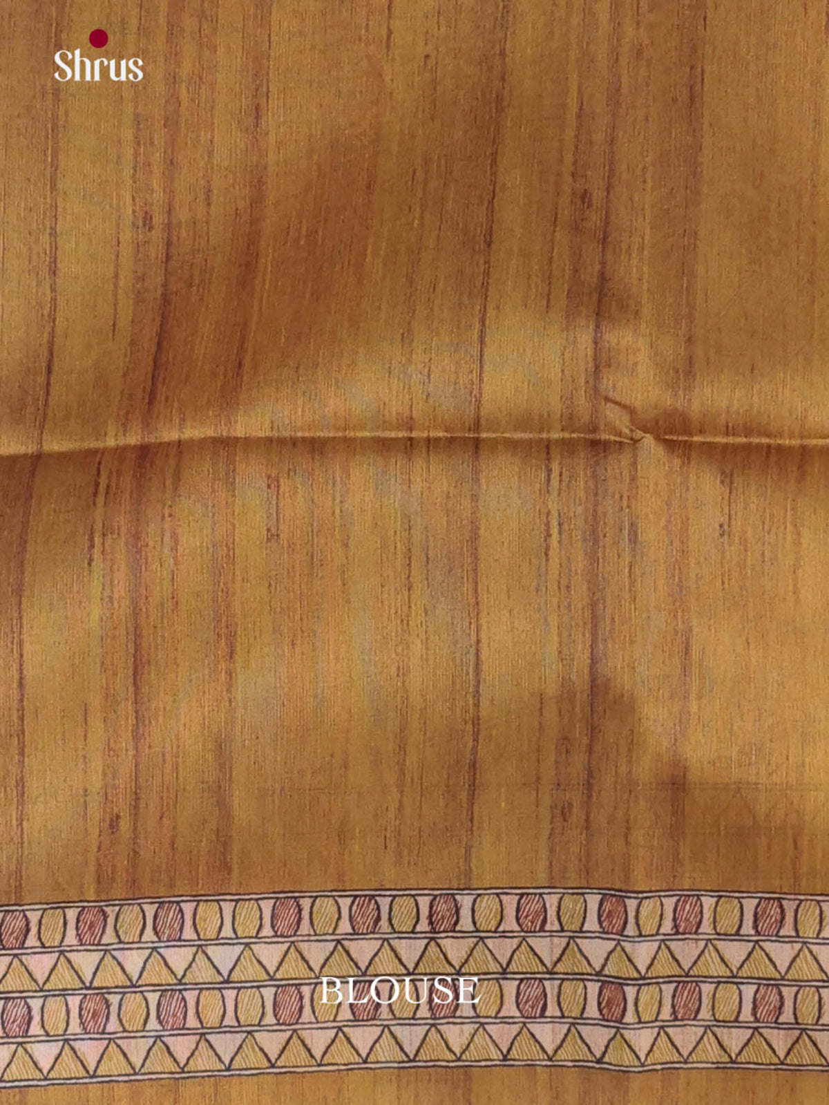 Cream & Mehandi - Printed Madhubani Saree