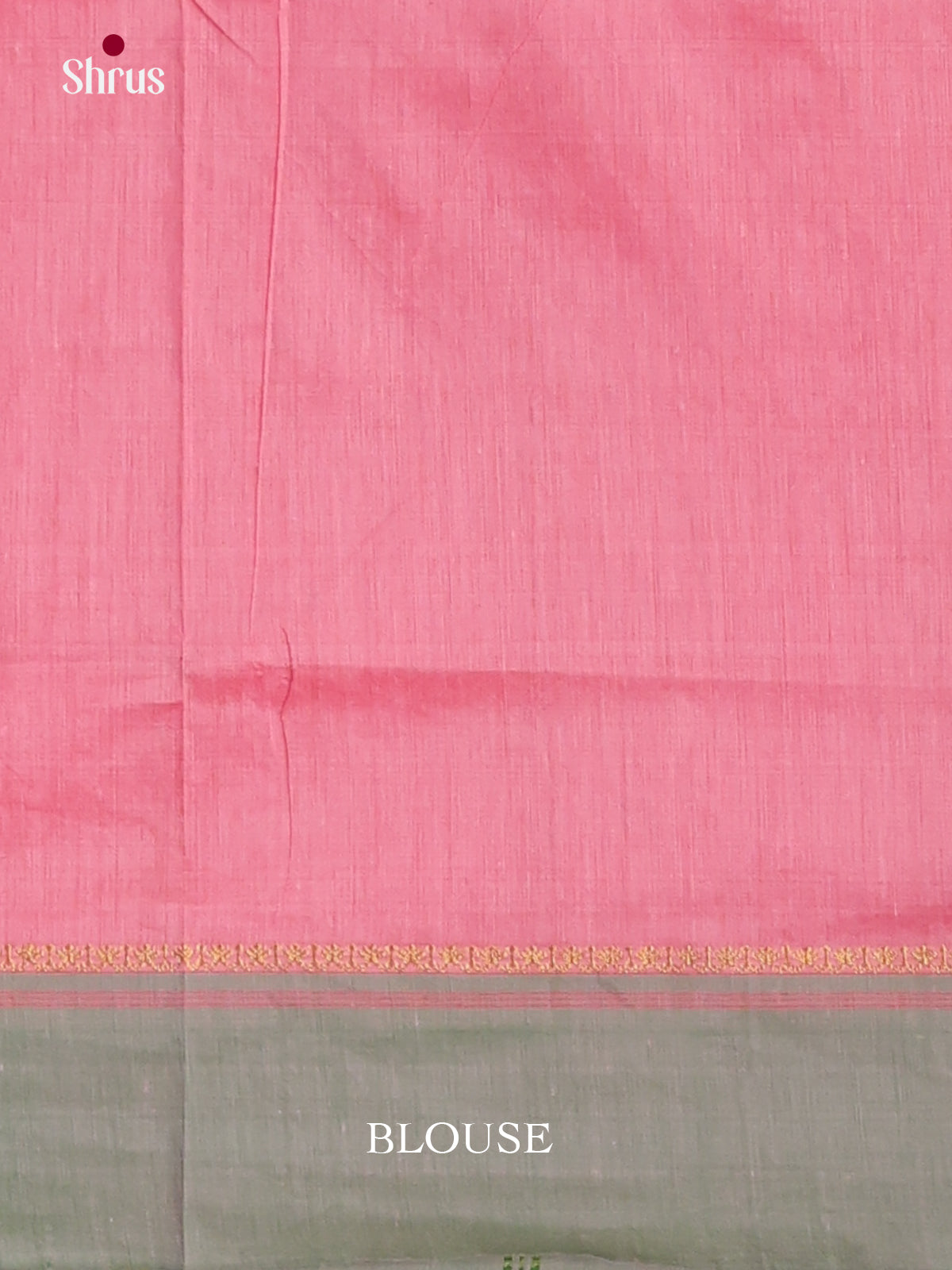 Pink & Grey - Kalyani Cotton Saree - Shop on Shrus.com