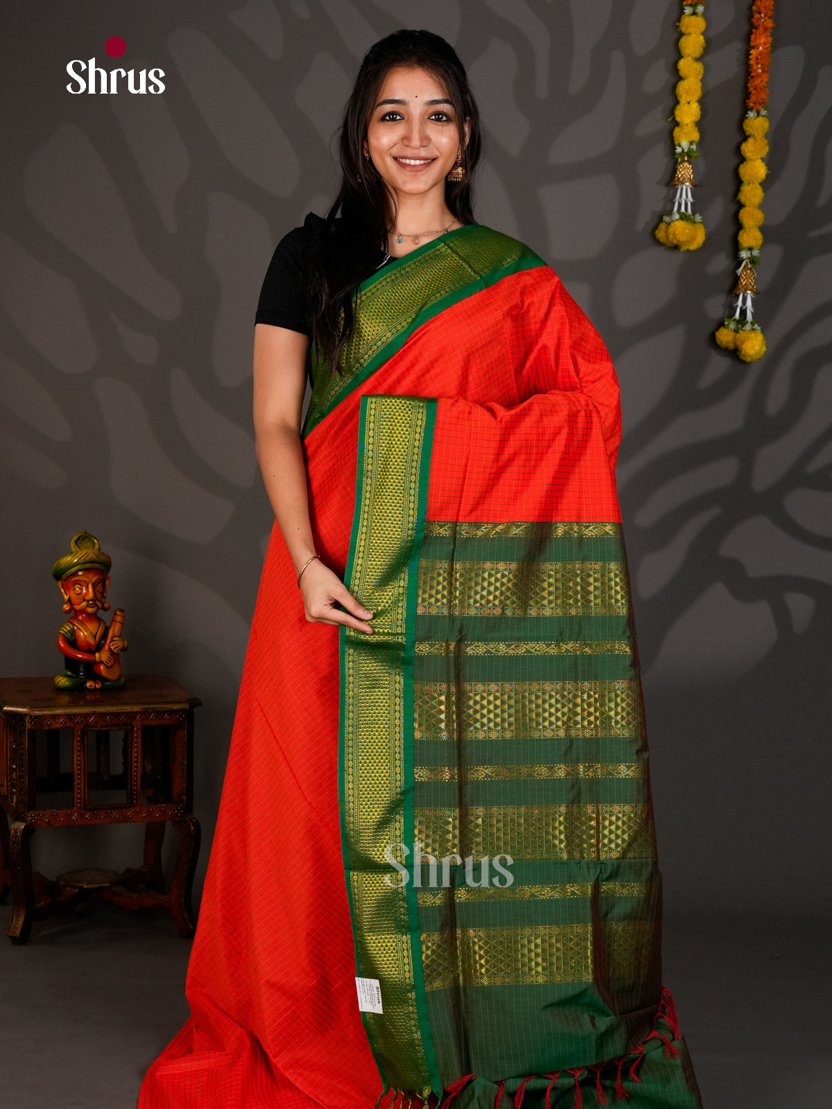 DKS12360 - Kalyani Cotton Saree - Shop on Shrus.com