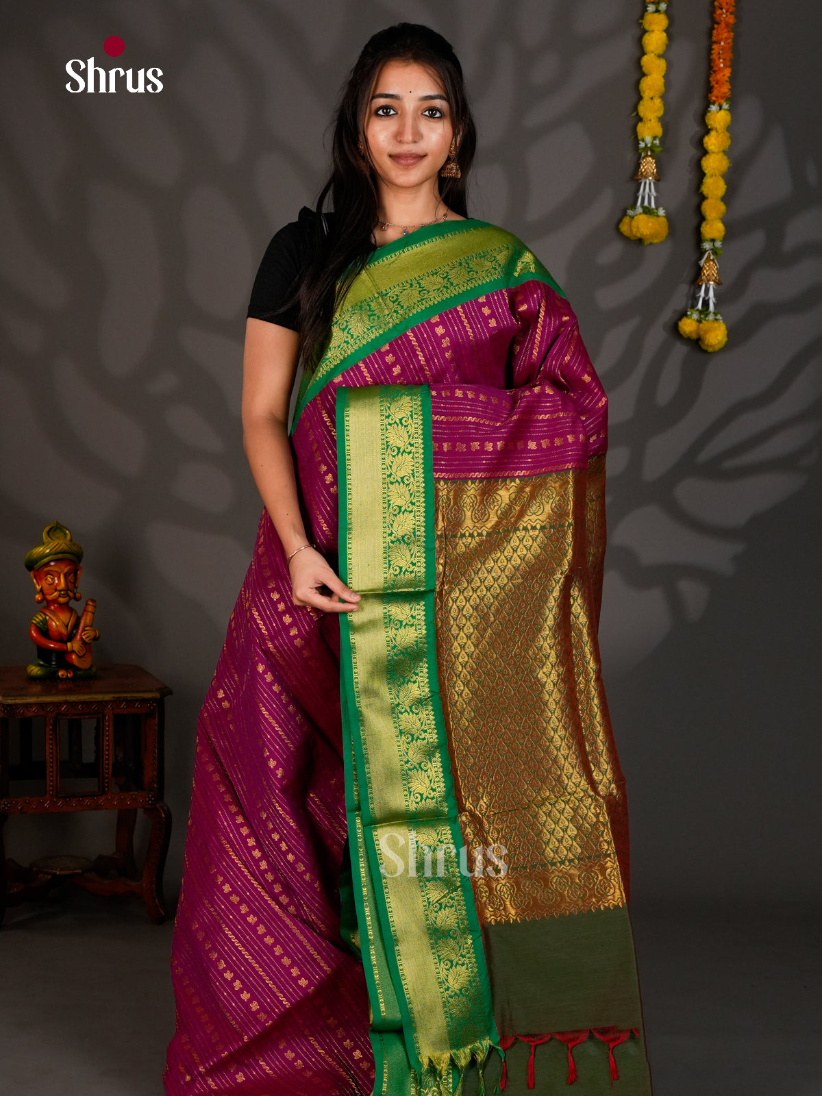 DKS12385 - Kalyani Cotton Saree - Shop on Shrus.com