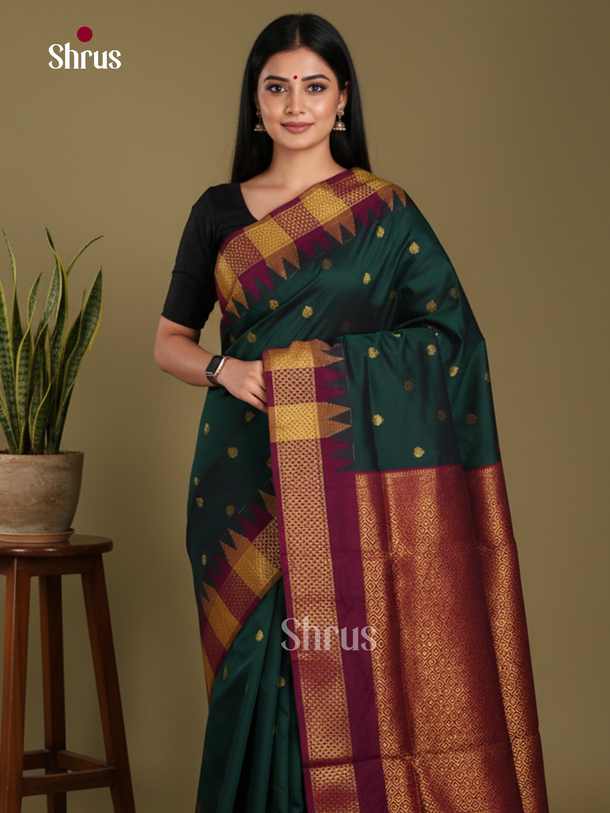 DKS12390 - Kalyani Cotton Saree - Shop on Shrus.com