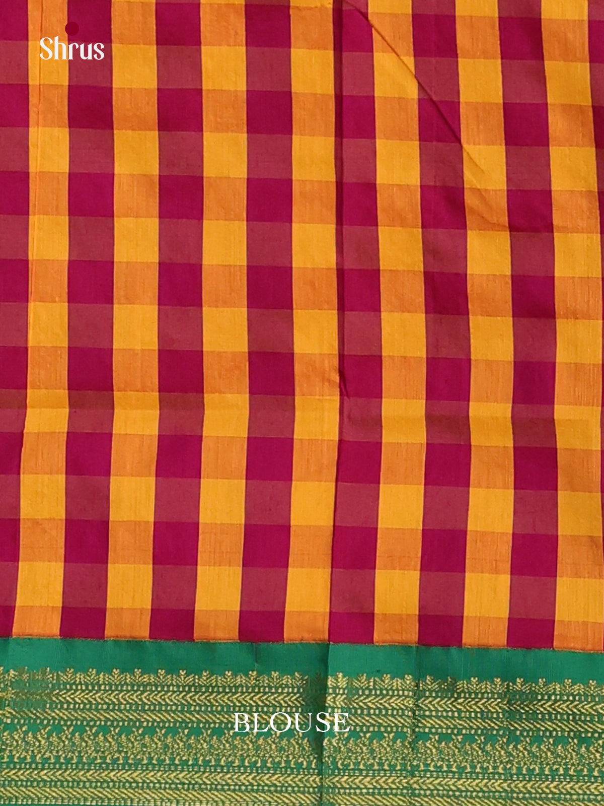 Maroon & Green - Kalyani Cotton Saree - Shop on Shrus.com