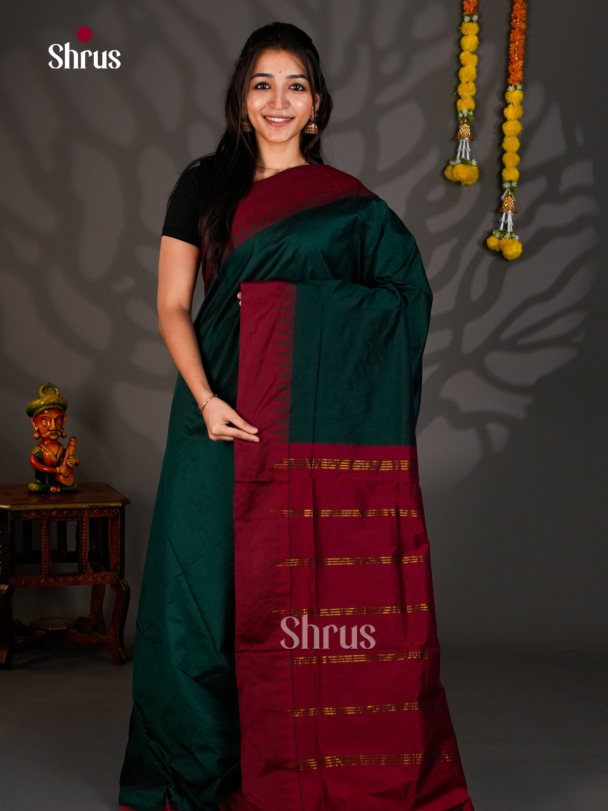 DKS12546 - Kalyani Cotton Saree - Shop on Shrus.com