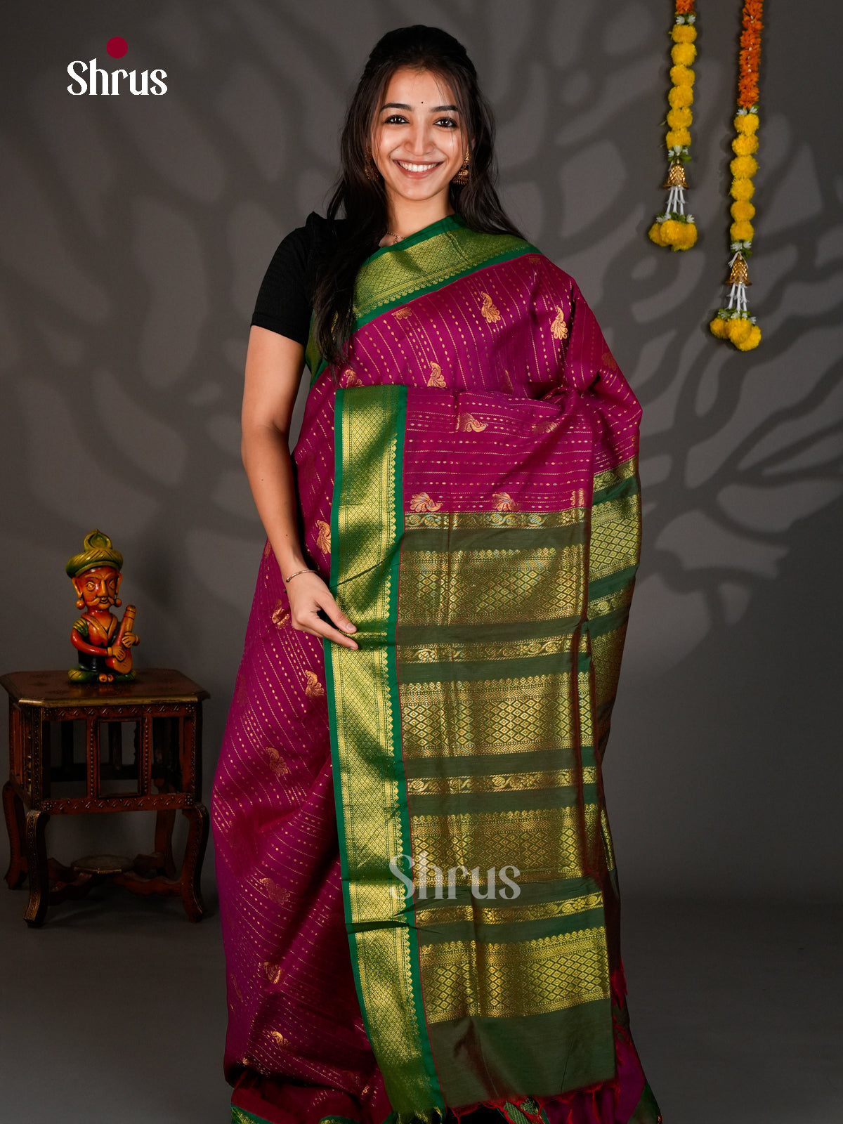 DKS12558 - Kalyani Cotton Saree - Shop on Shrus.com