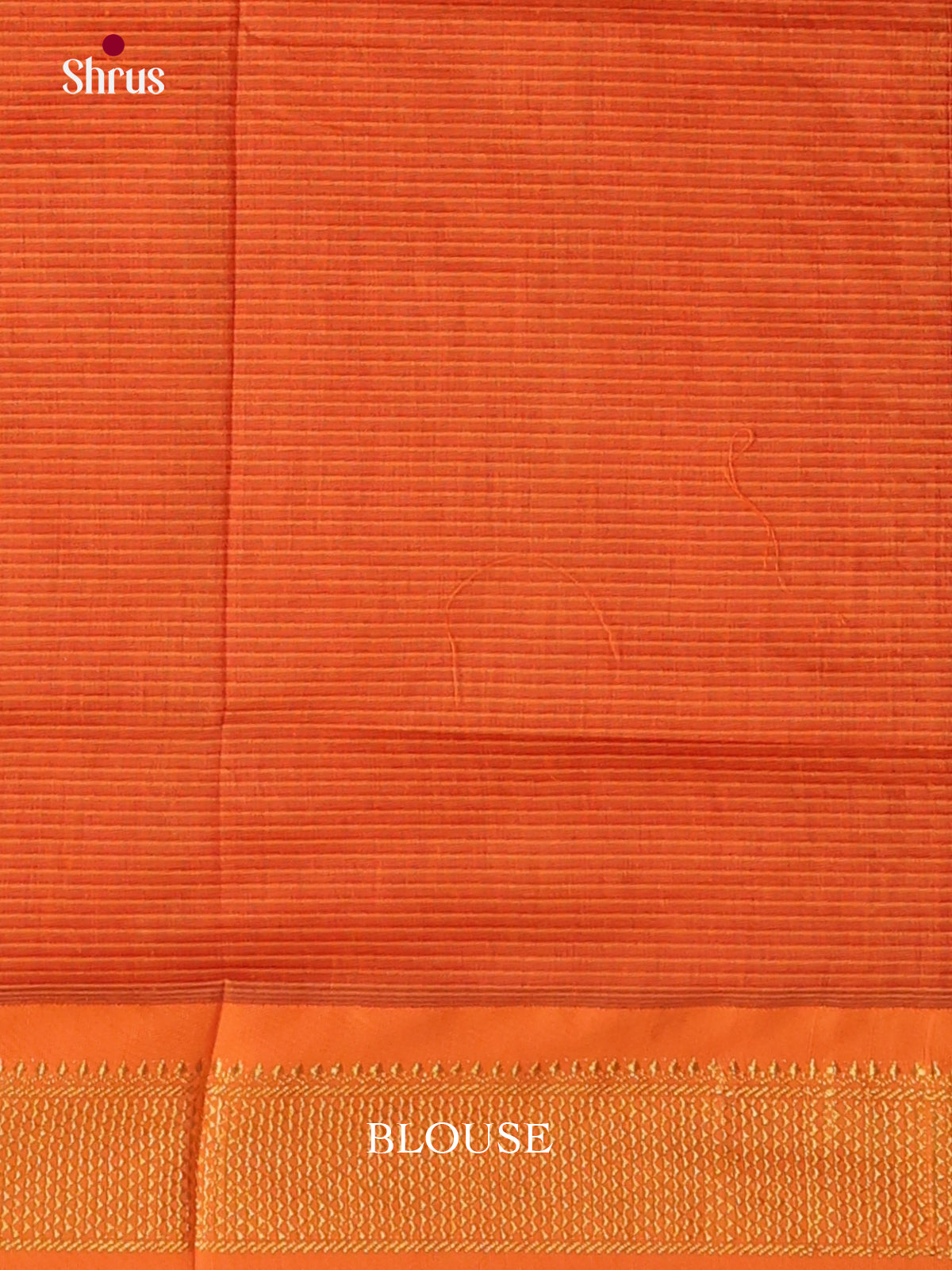 Maroon & Orange - Kalyani Cotton Saree - Shop on Shrus.com