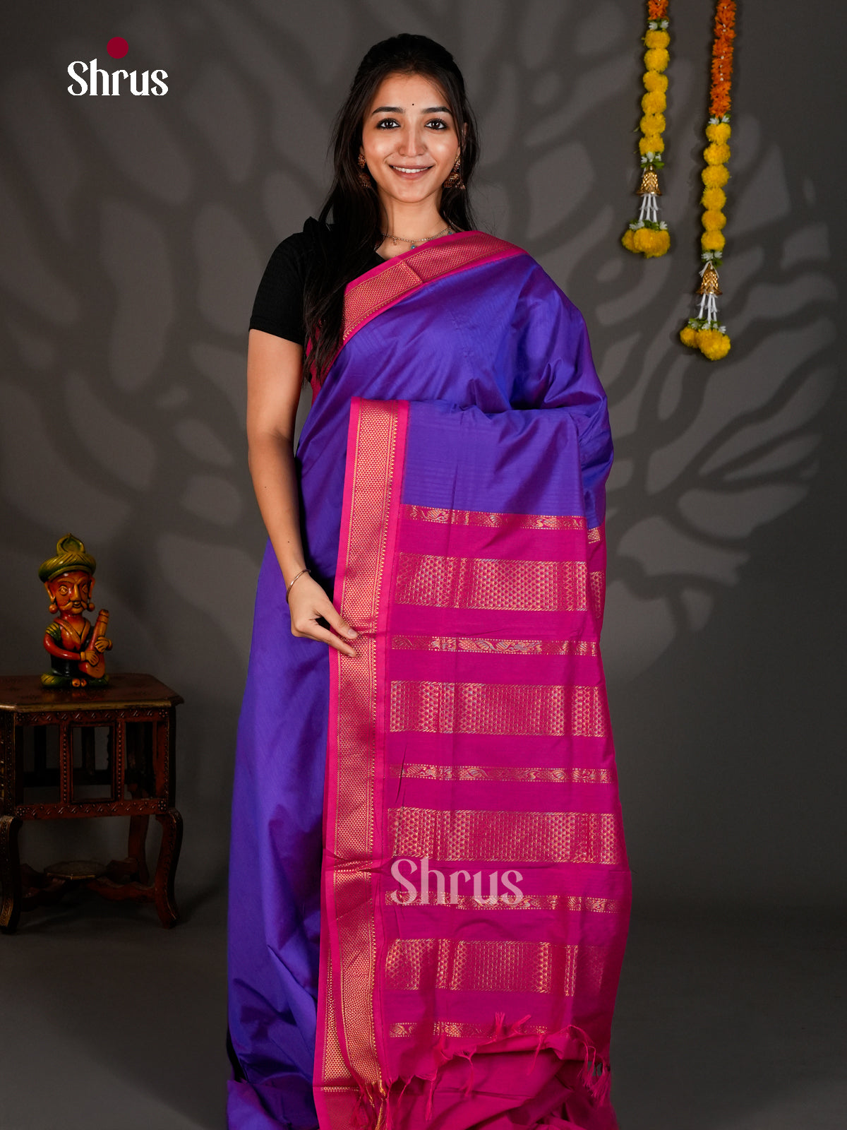 DKS12595 - Kalyani Cotton Saree - Shop on Shrus.com