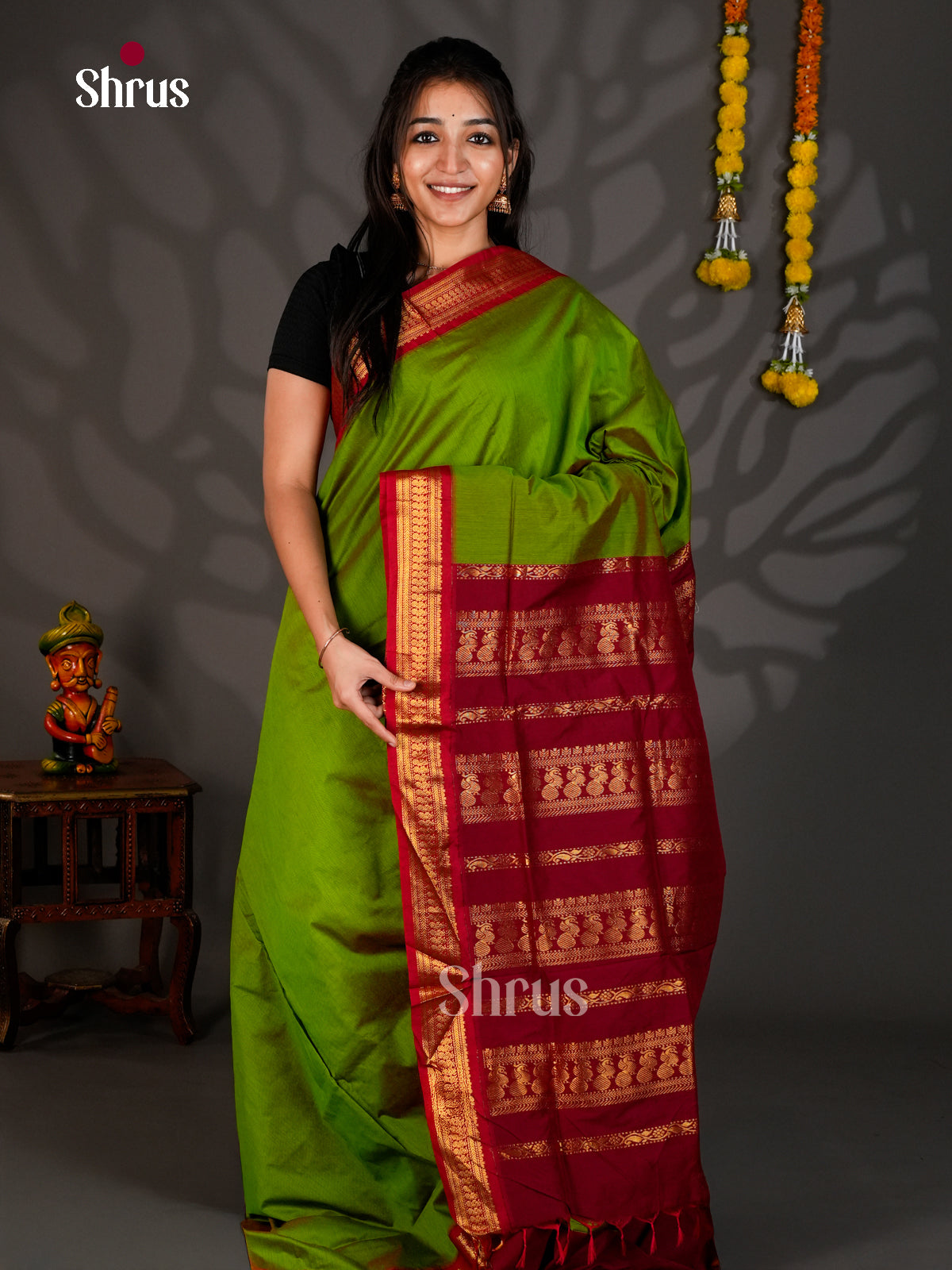 DKS12605 - Kalyani Cotton Saree - Shop on Shrus.com