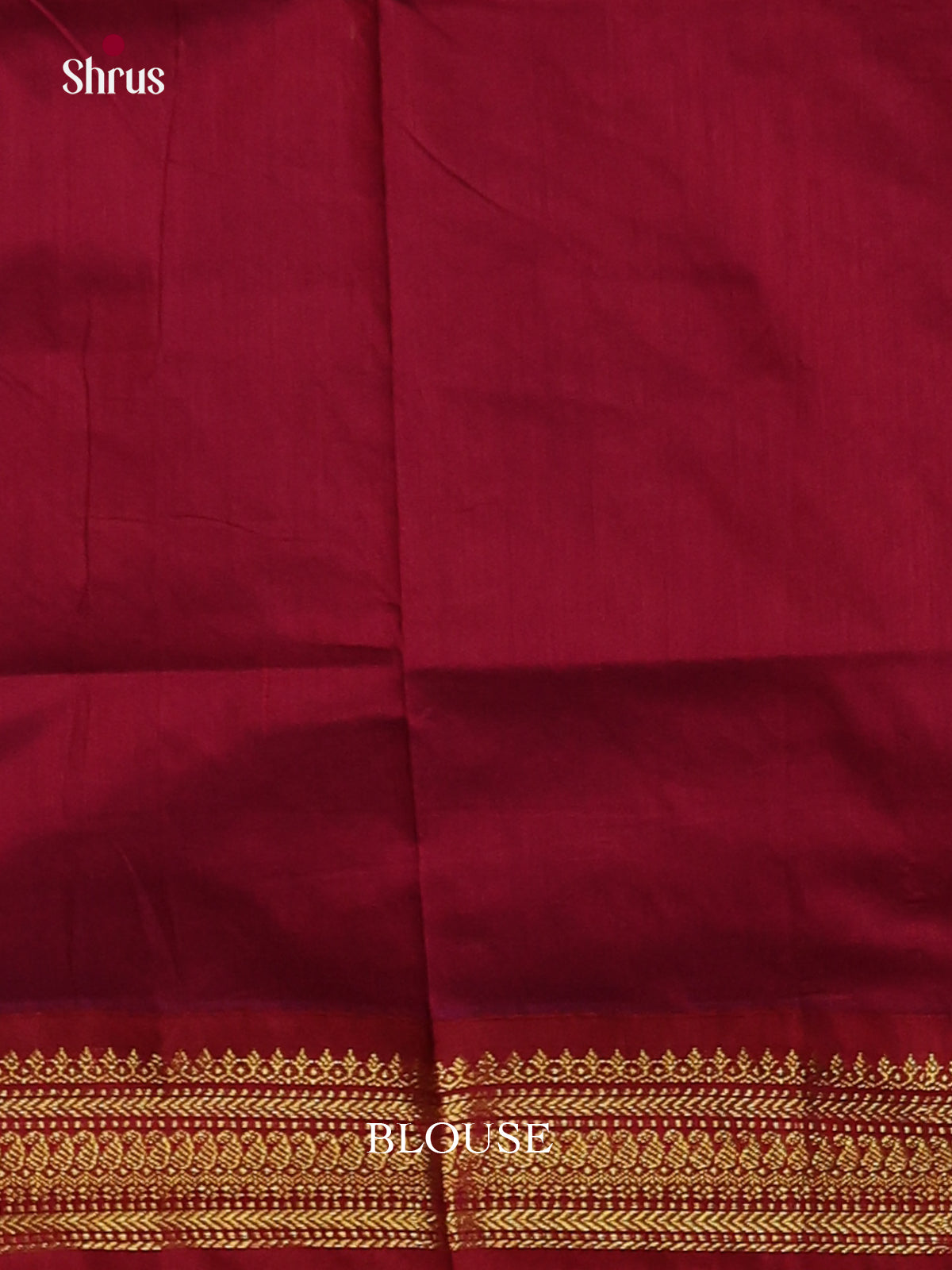 Blue & Maroon- Kalyani Cotton Saree - Shop on Shrus.com
