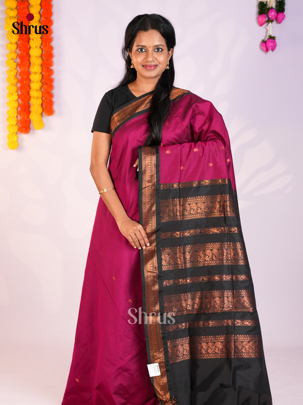 Pink - Kalyani Cotton Saree