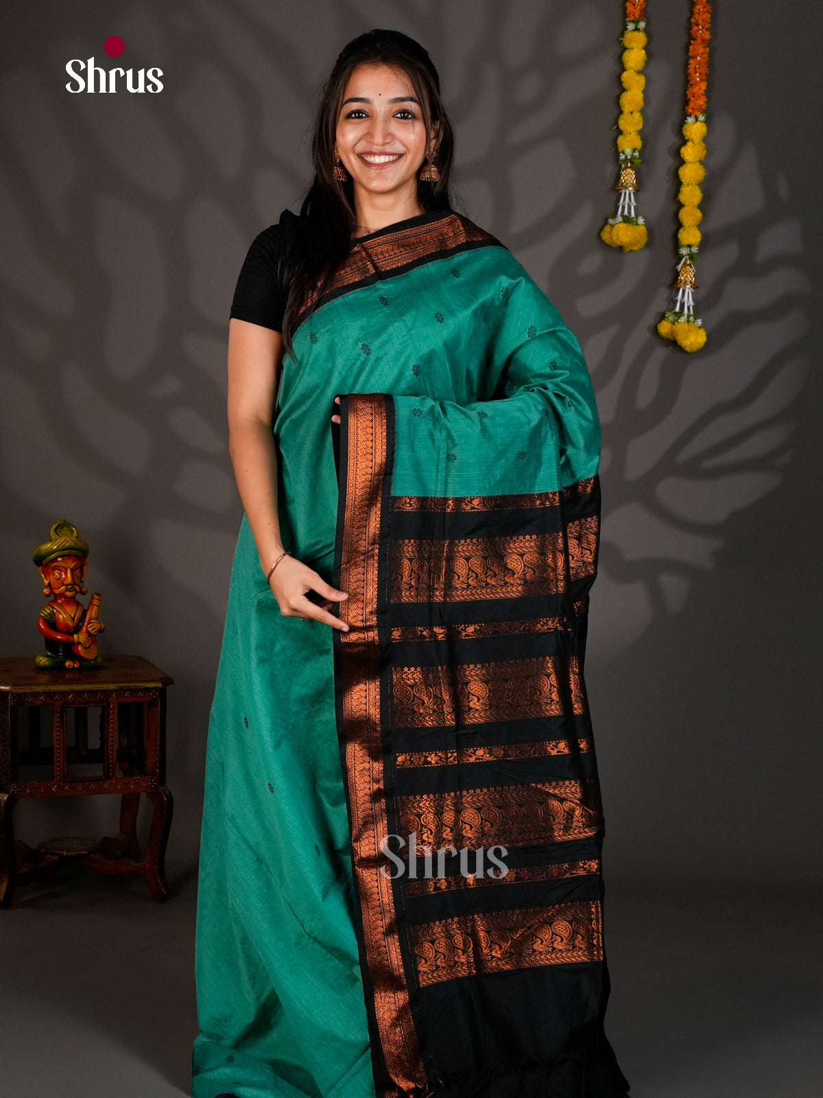 DKS12691 - Kalyani Cotton Saree - Shop on Shrus.com