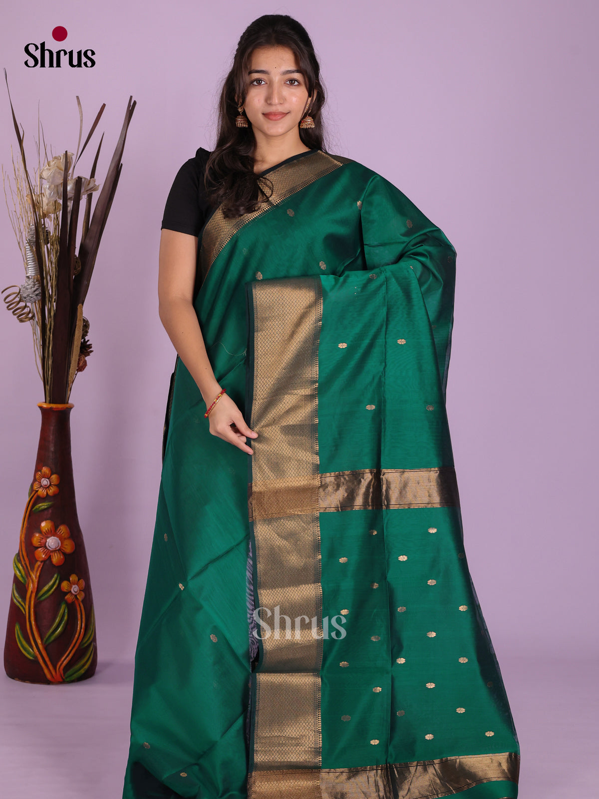 DKS12719 - Maheshwari silkcotton Saree