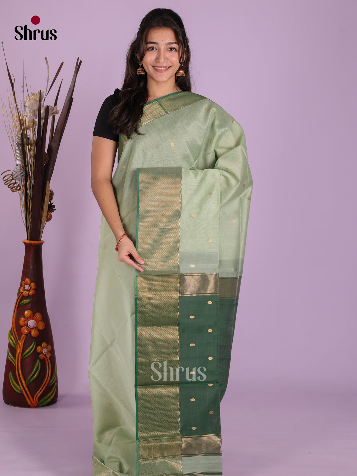 DKS12725 - Maheshwari silkcotton Saree