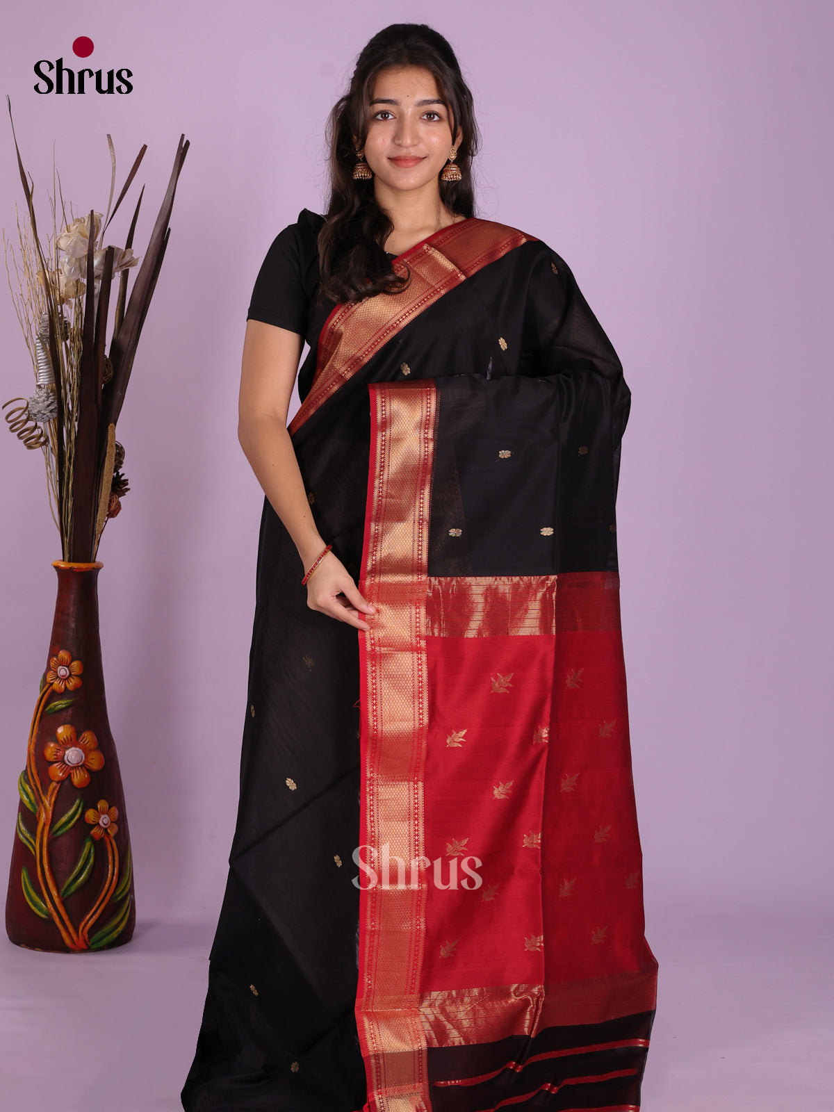 DKS12733 - Maheshwari silkcotton Saree