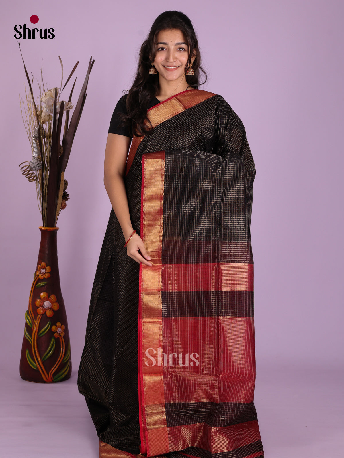 DKS12764 - Maheshwari silkcotton Saree - Shop on Shrus.com