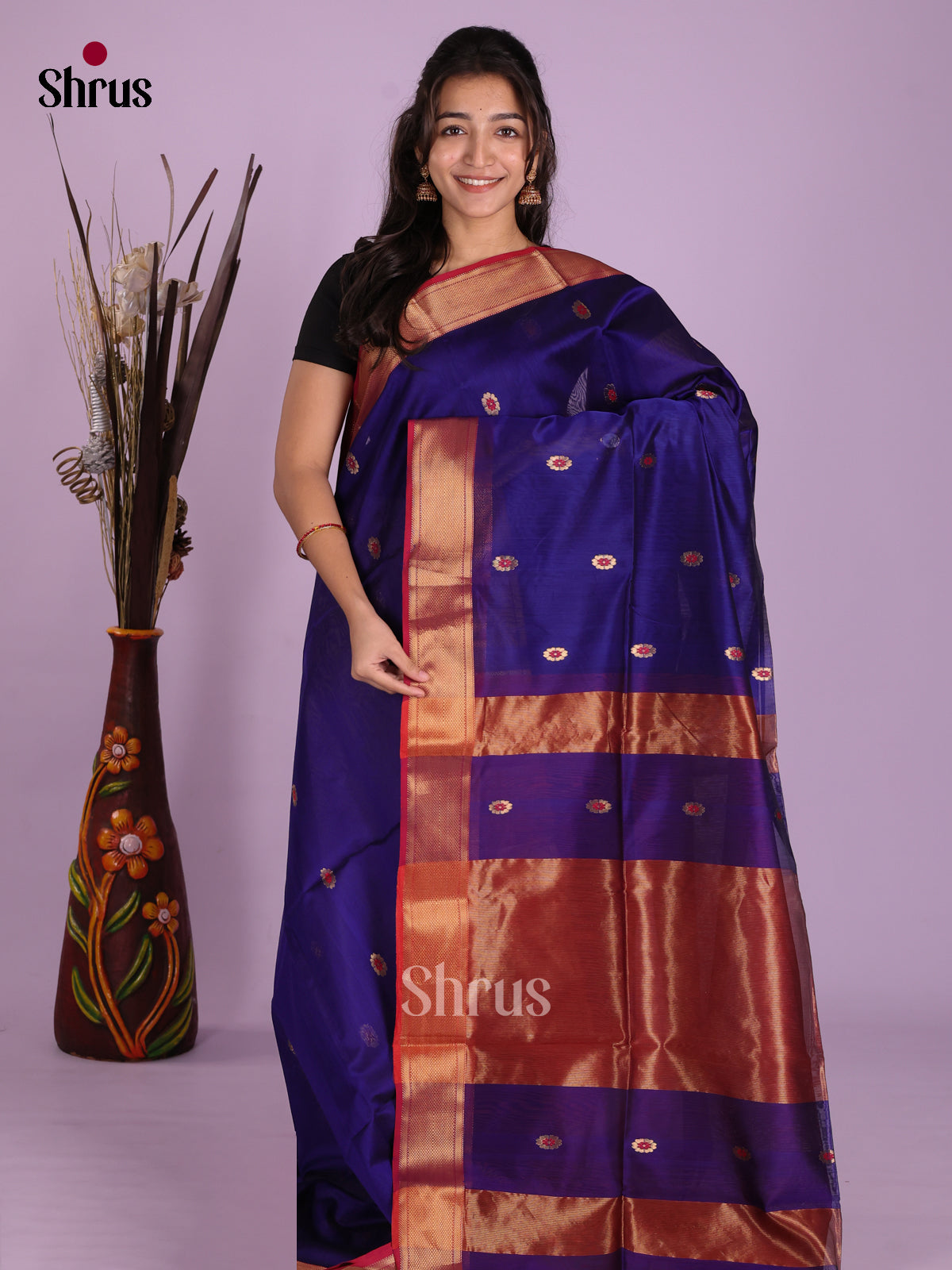 DKS12776 - Maheshwari silkcotton Saree