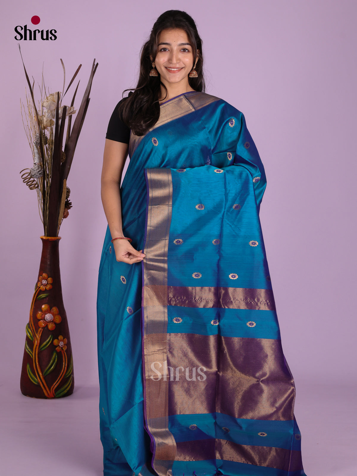 DKS12778 - Maheshwari silkcotton Saree