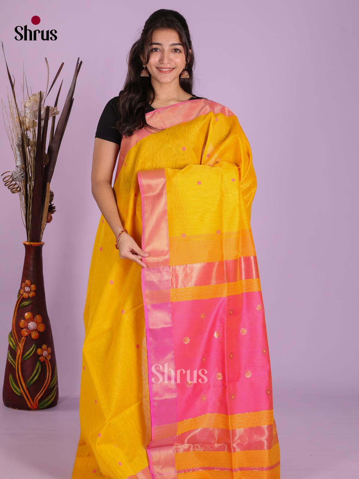 DKS12787 - Maheshwari silkcotton Saree
