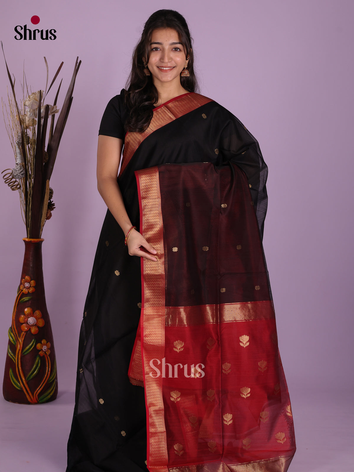 DKS12795 - Maheshwari silkcotton Saree