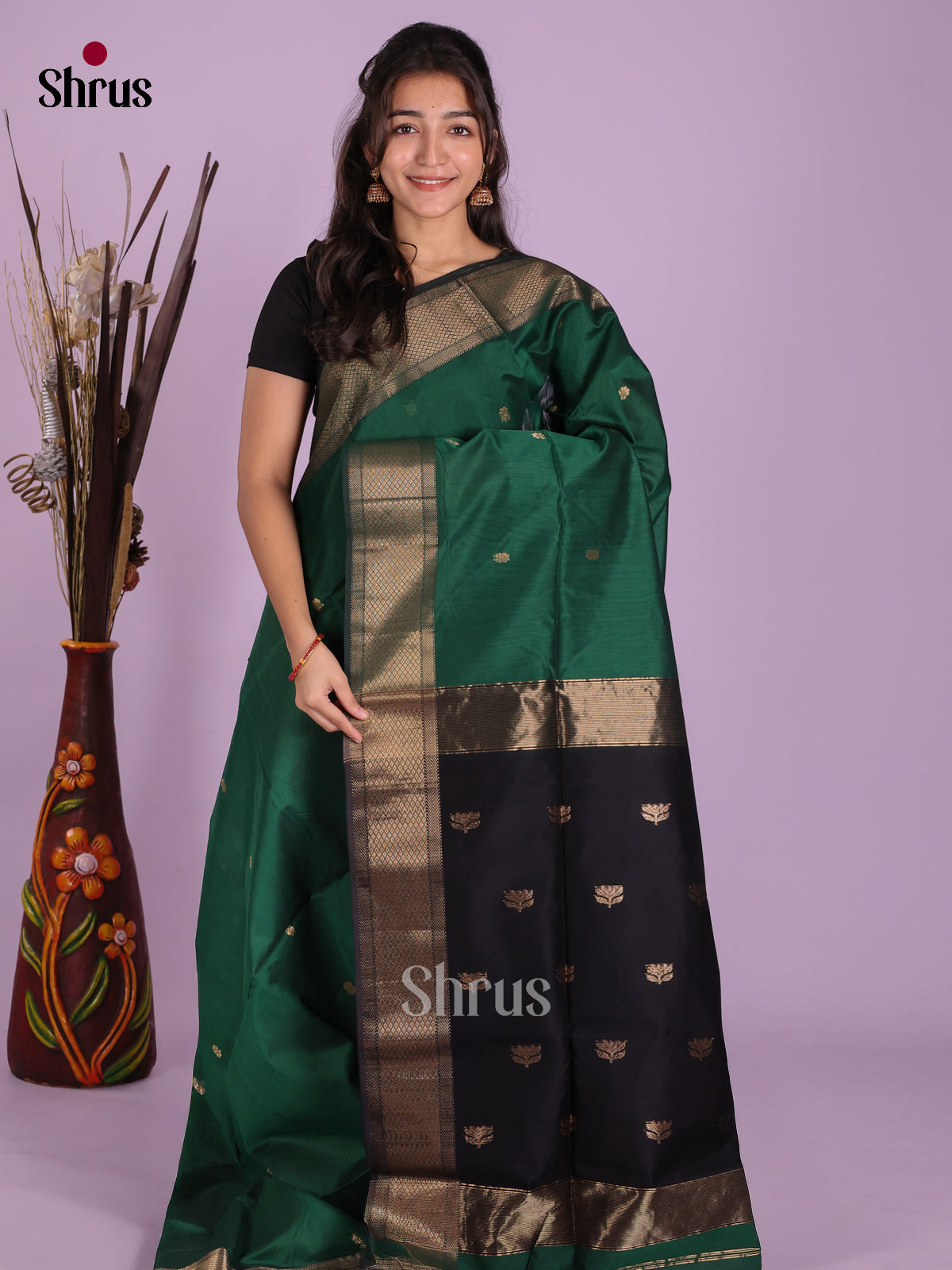 DKS12800 - Maheshwari silkcotton Saree