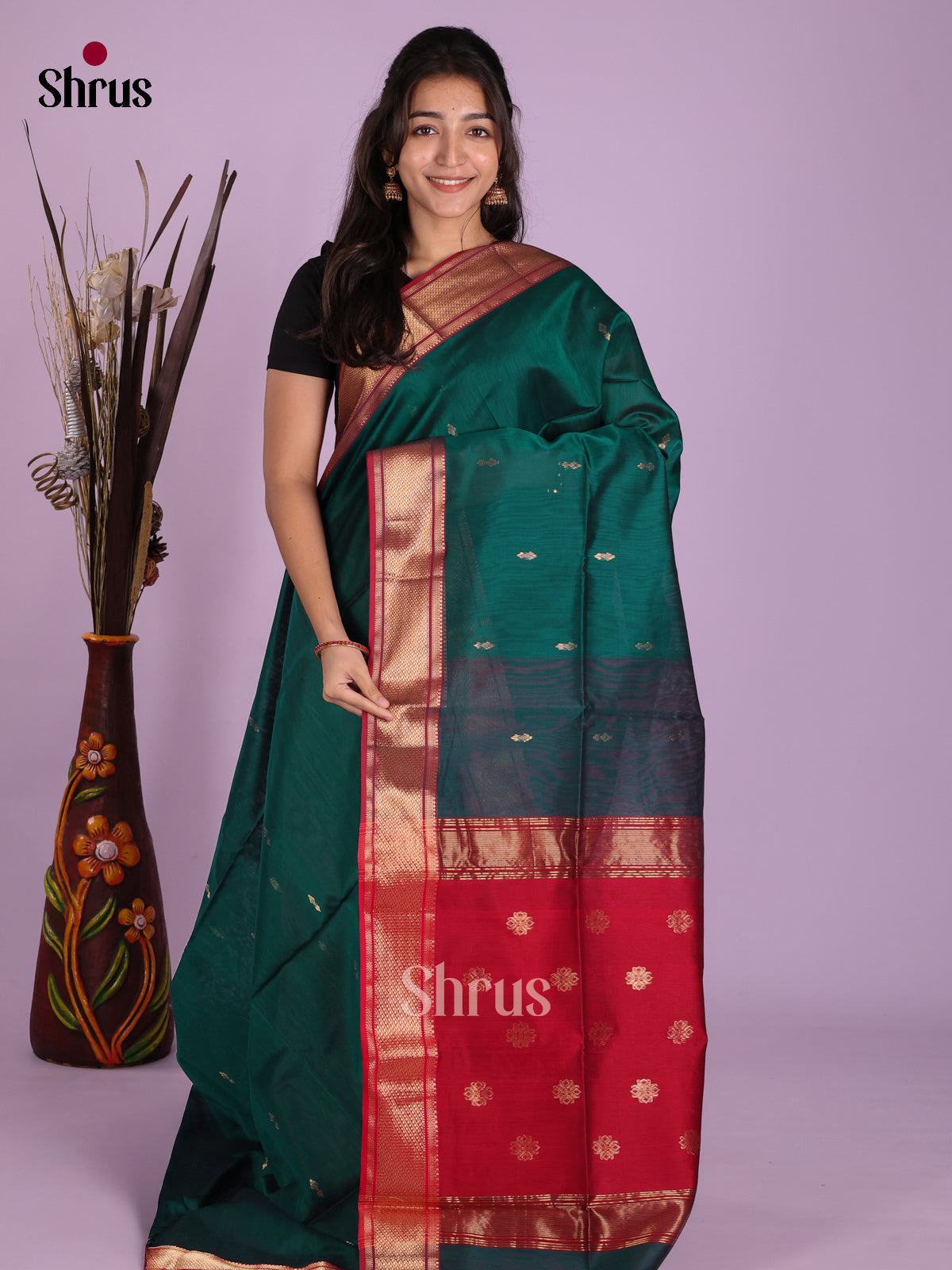 DKS12819 - Maheshwari silkcotton Saree