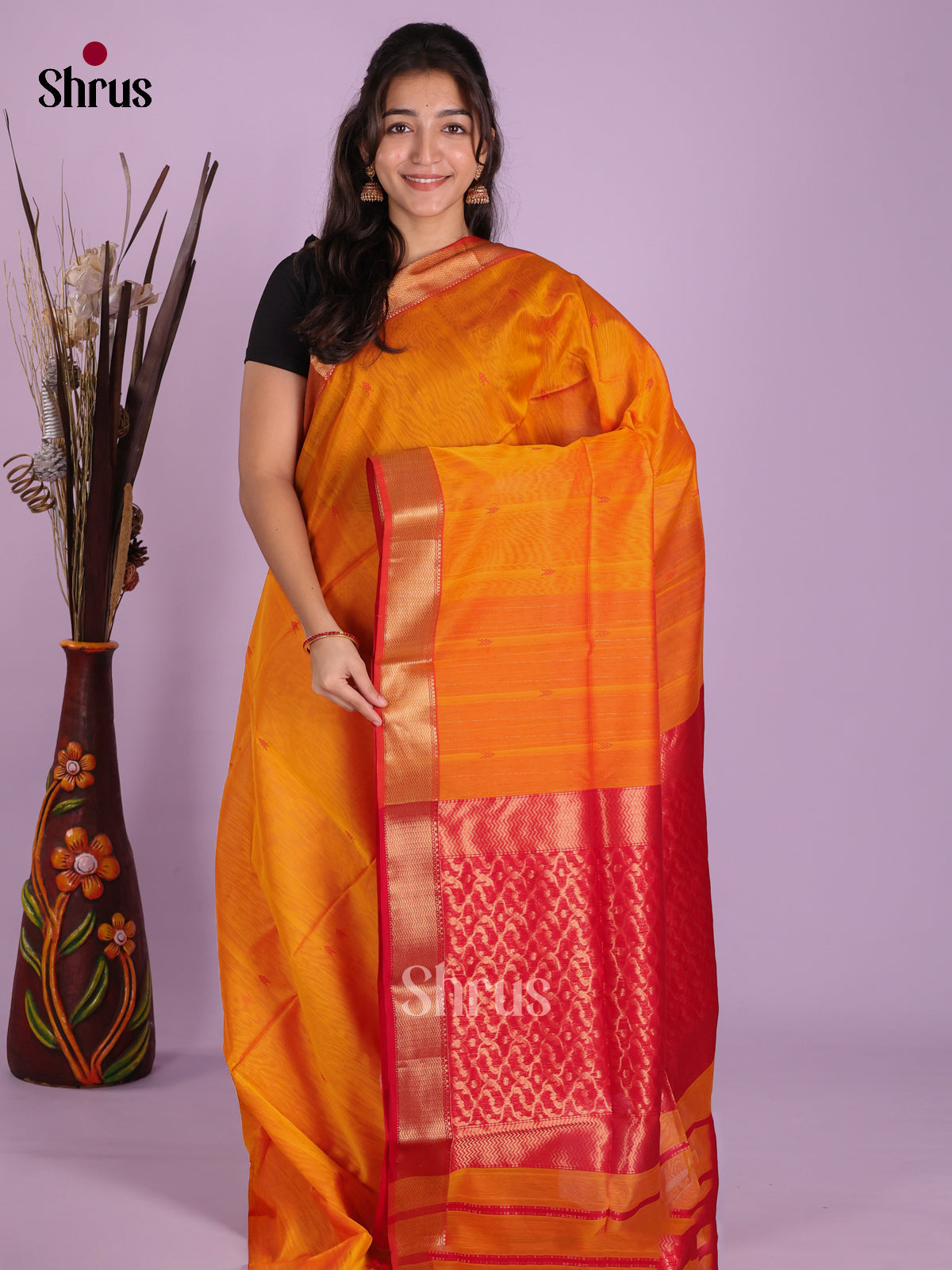 DKS12845 - Maheshwari silkcotton Saree