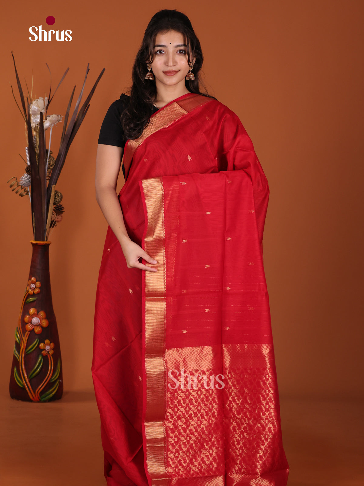 DKS12846 - Maheshwari silkcotton Saree