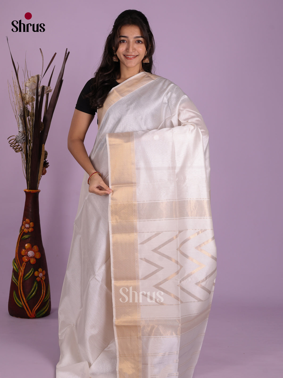 DKS12852 - Maheshwari silkcotton Saree - Shop on Shrus.com