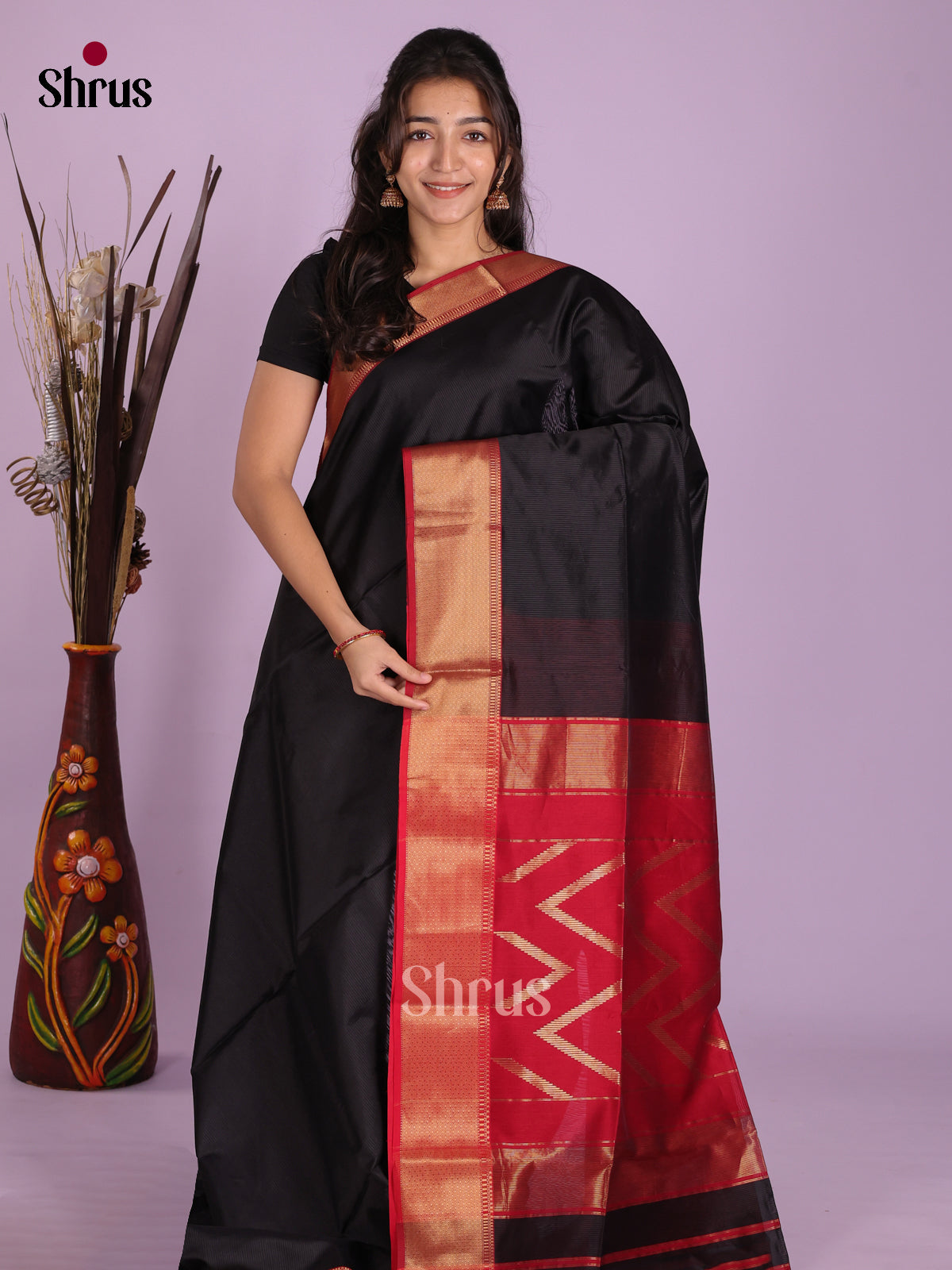 DKS12854 - Maheshwari silkcotton Saree - Shop on Shrus.com