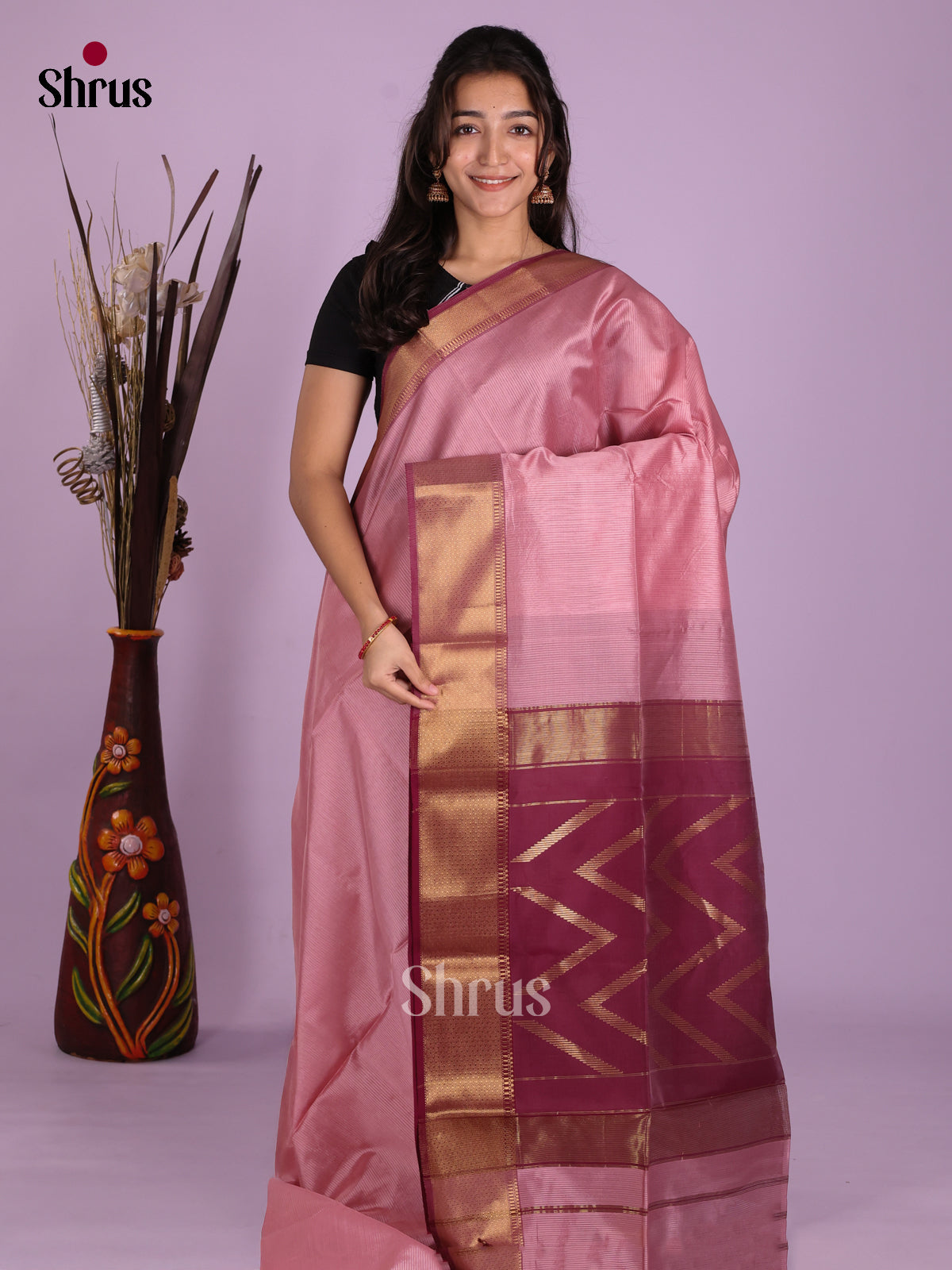 DKS12855 - Maheshwari silkcotton Saree - Shop on Shrus.com