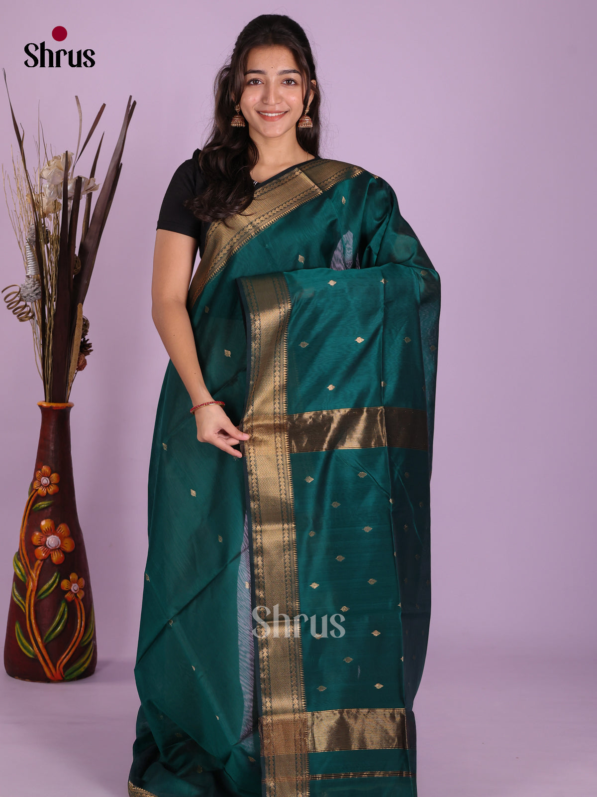 DKS12870 - Maheshwari silkcotton Saree