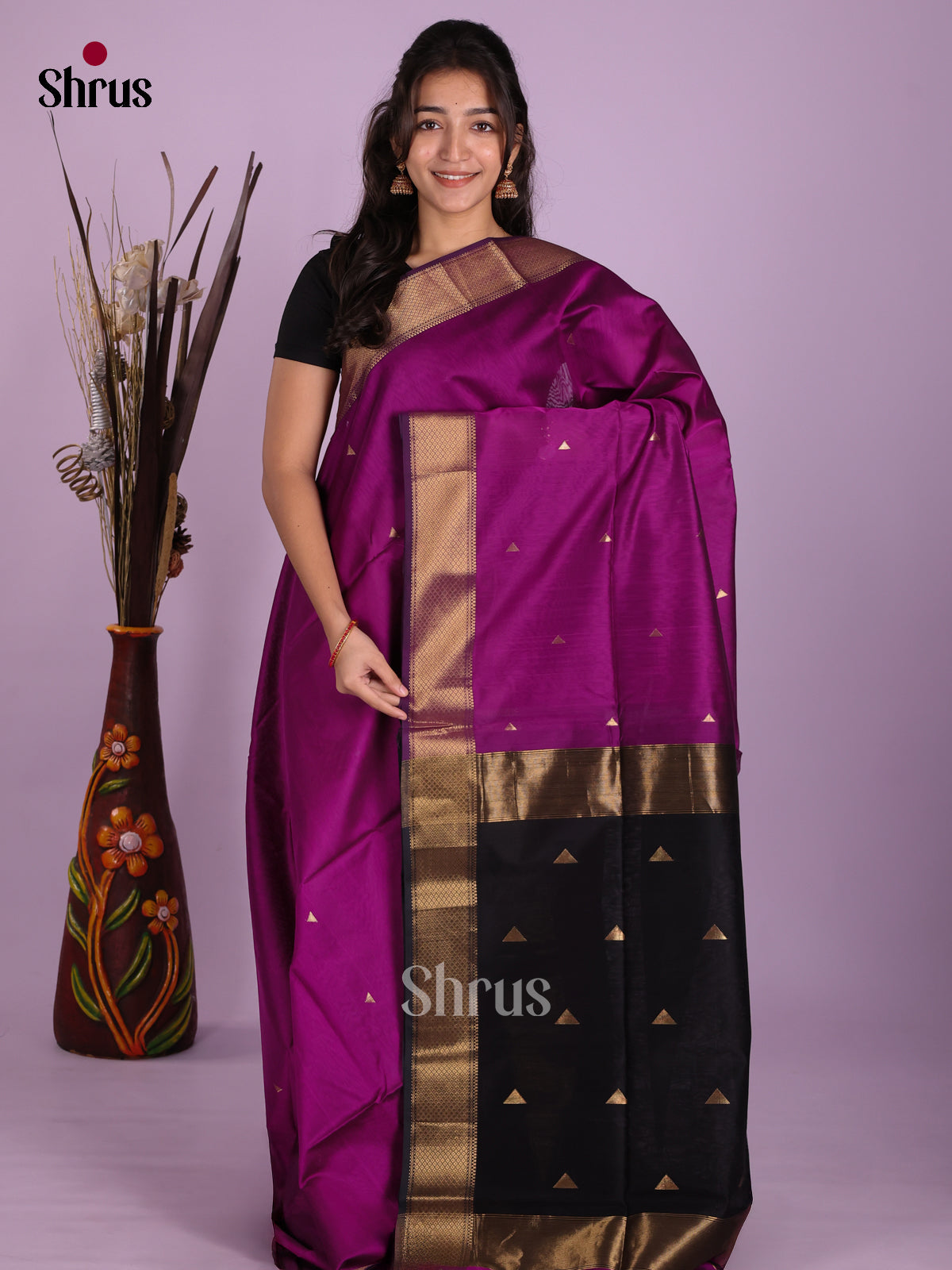 DKS12876 - Maheshwari silkcotton Saree