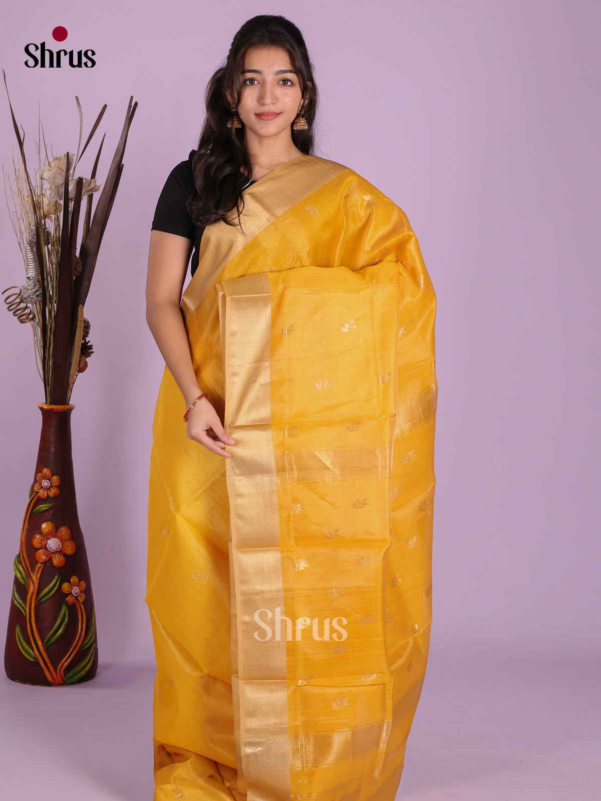 DKS12914 - Maheshwari silkcotton Saree - Shop on Shrus.com
