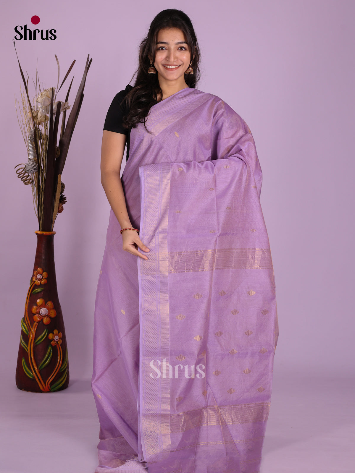 DKS12934 - Maheshwari silkcotton Saree