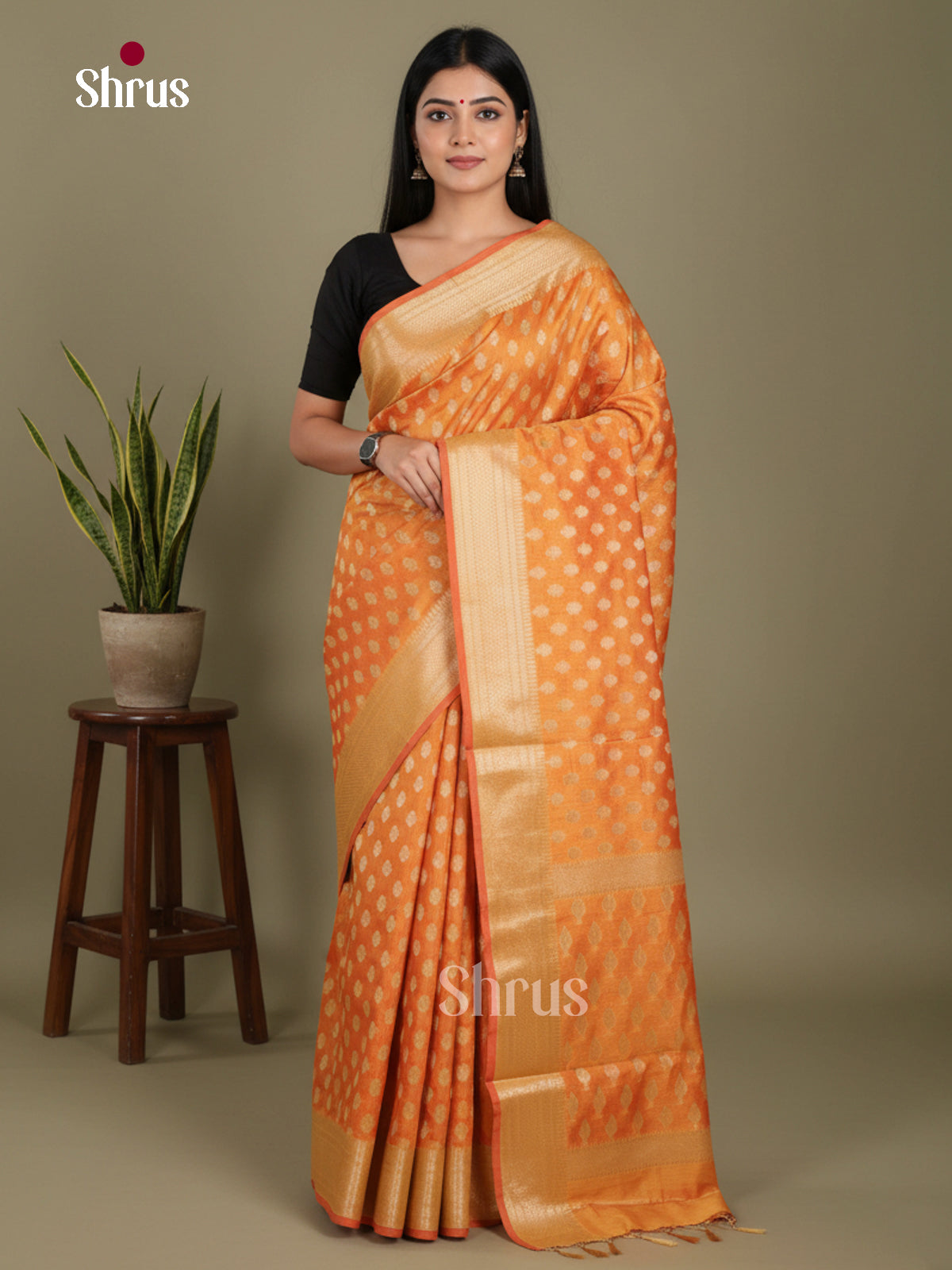 Orange- Art Maheshwari  Saree