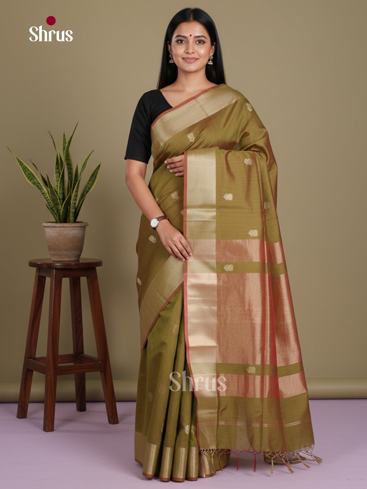 Olive Green - Art Maheshwari  Saree