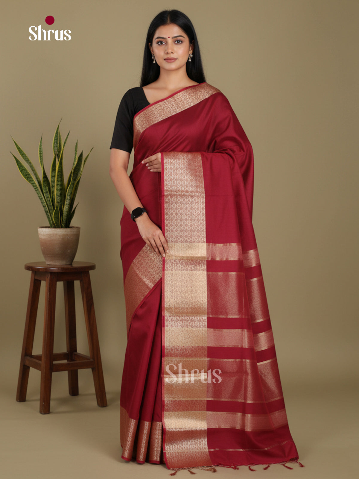 Maroon - Art Maheshwari  Saree