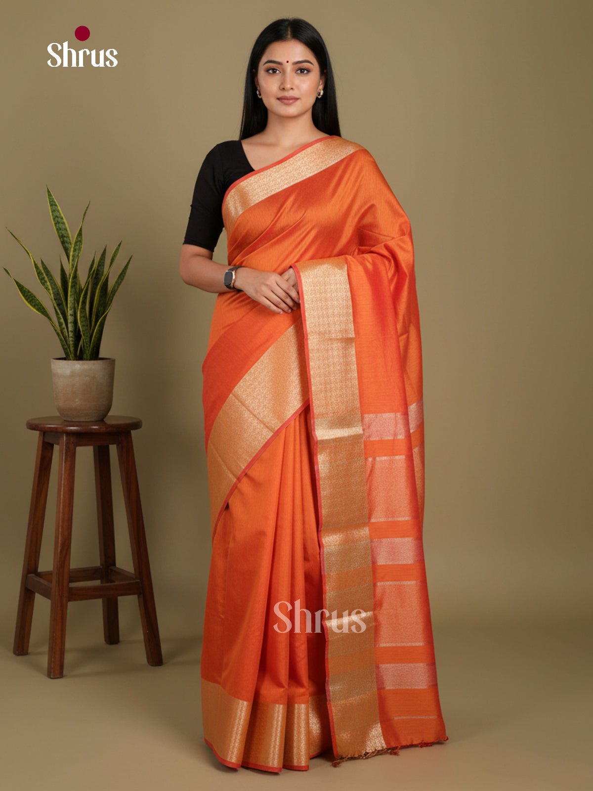 Orange- Art Maheshwari  Saree