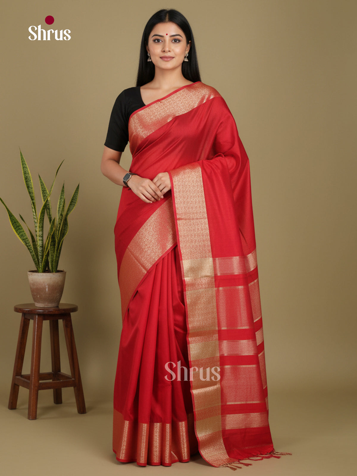 Red- Art Maheshwari  Saree