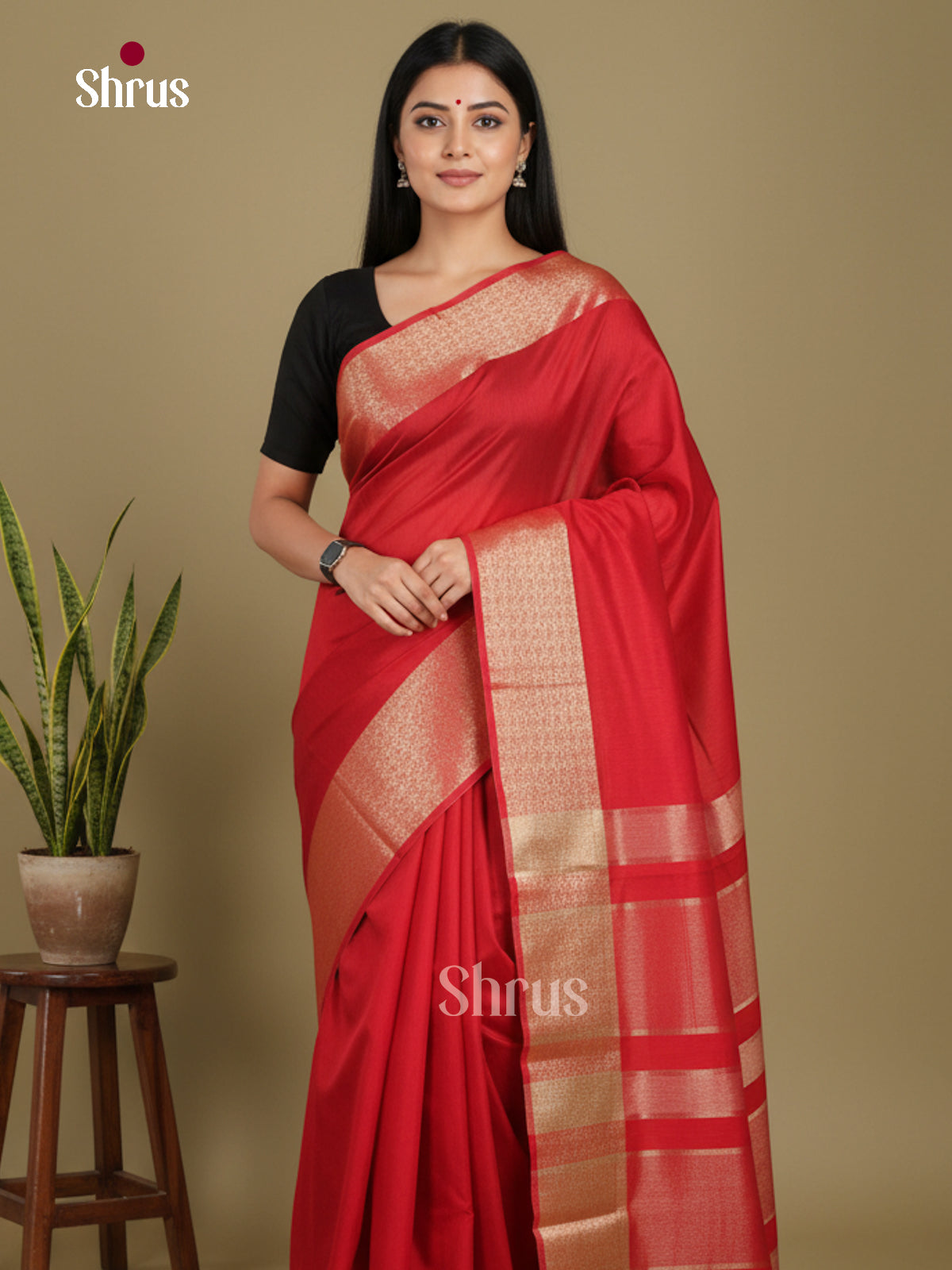 Red- Art Maheshwari  Saree